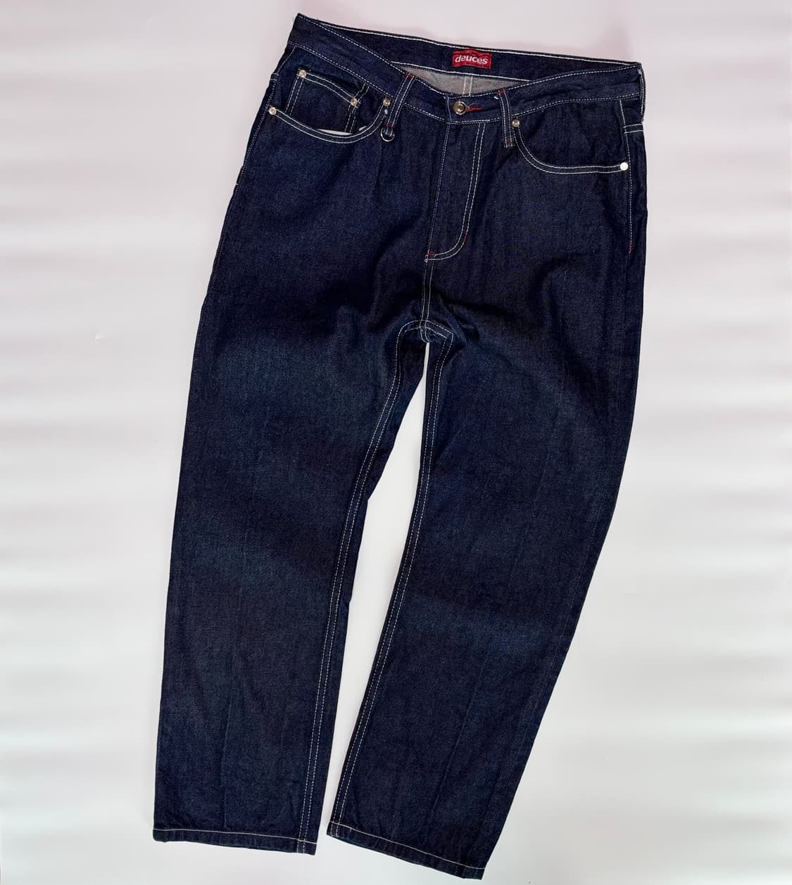 듀시스(Deuces) 화이트 스티치 생지 데님 팬츠 상품이미지6