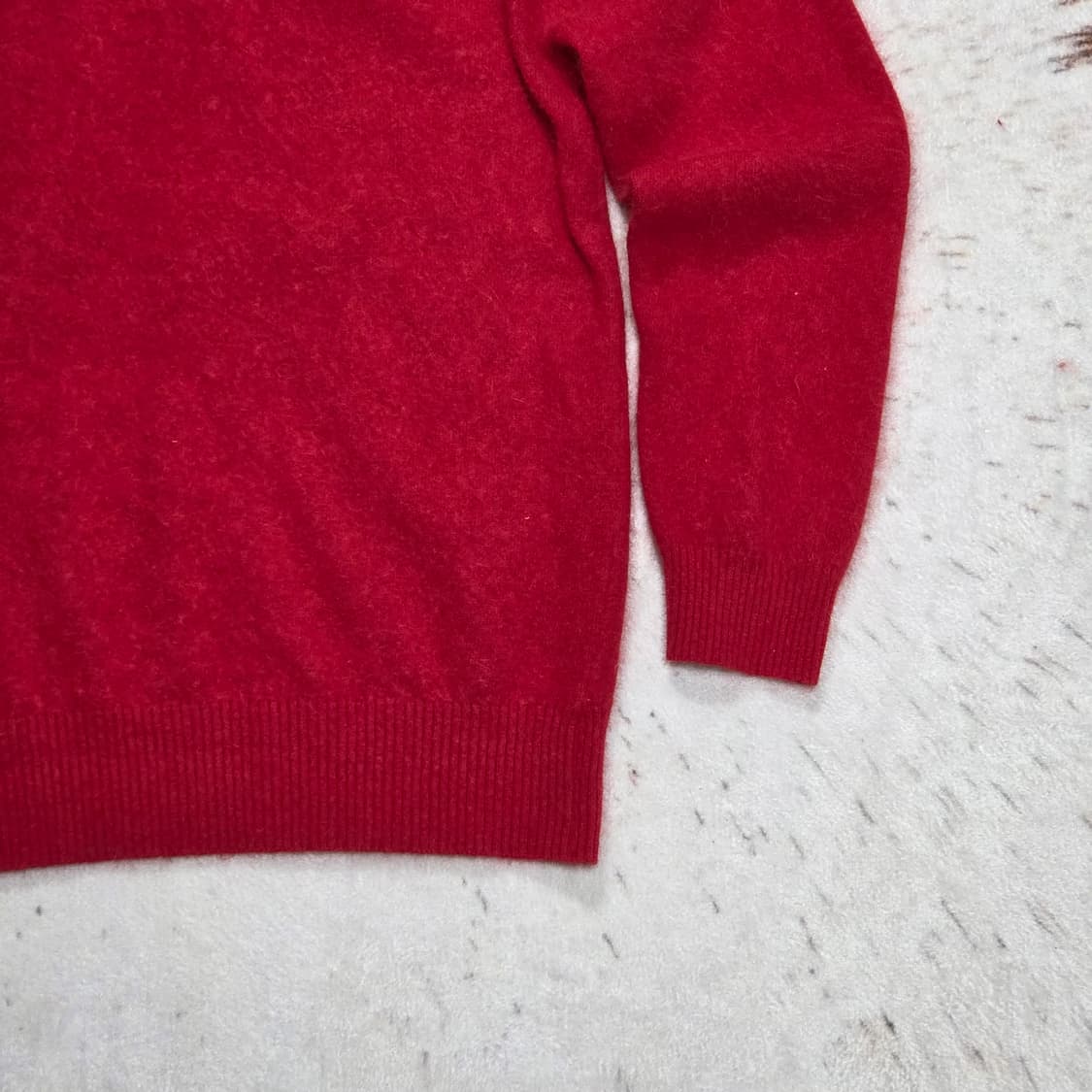 일본 빈티지 핑크 레드 타이 니트 상품이미지6
