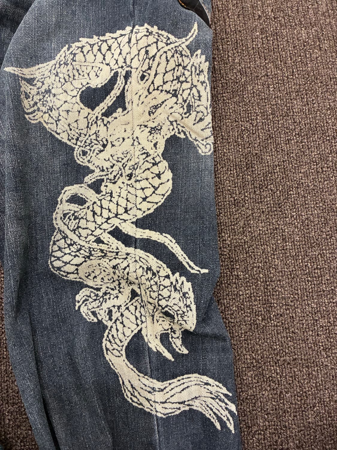 82)Japanese vintage 여성 용 자수 데님팬츠 상품이미지6