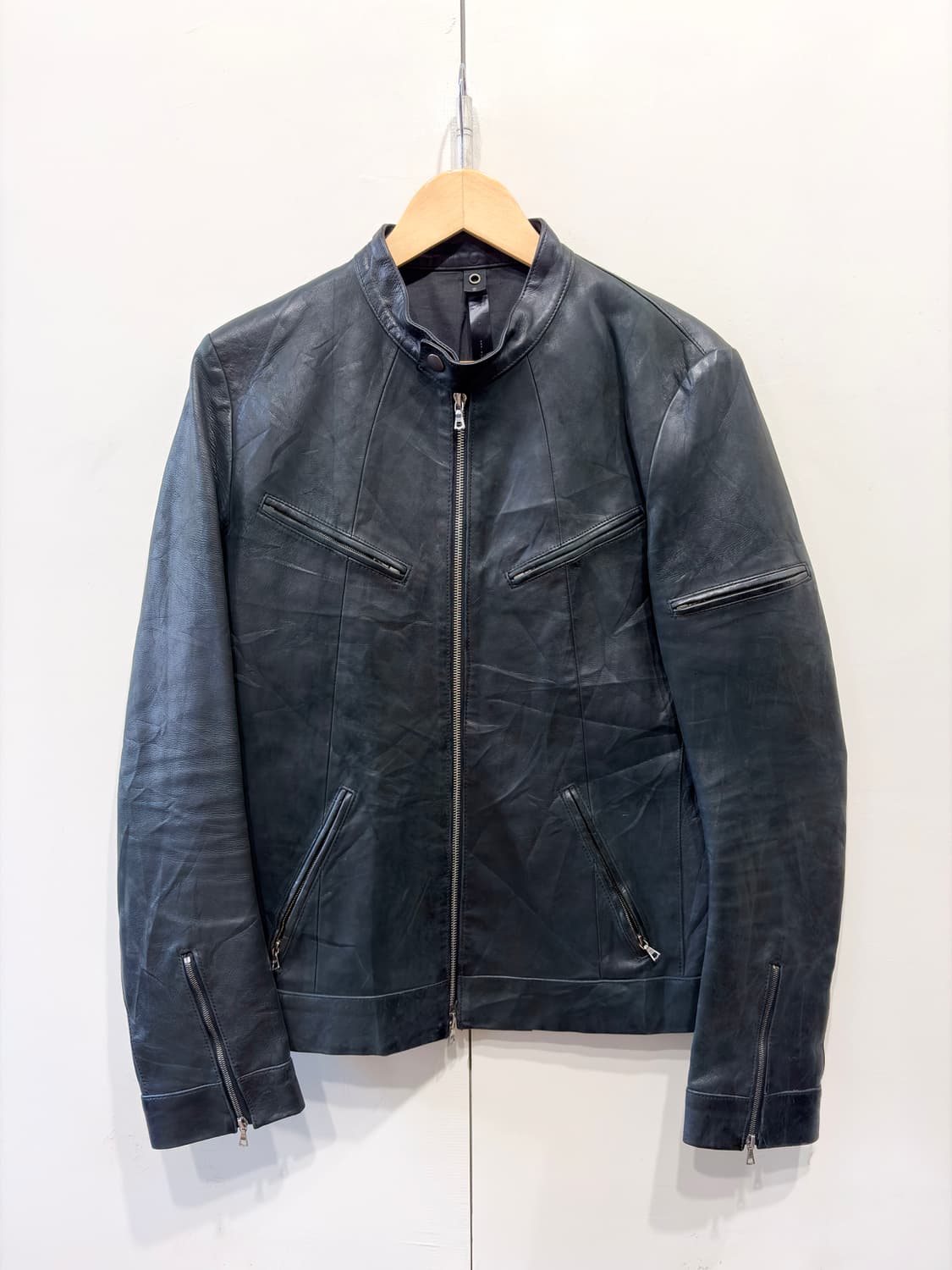 wjk 싱글 라이더 레더 자켓 상품이미지1