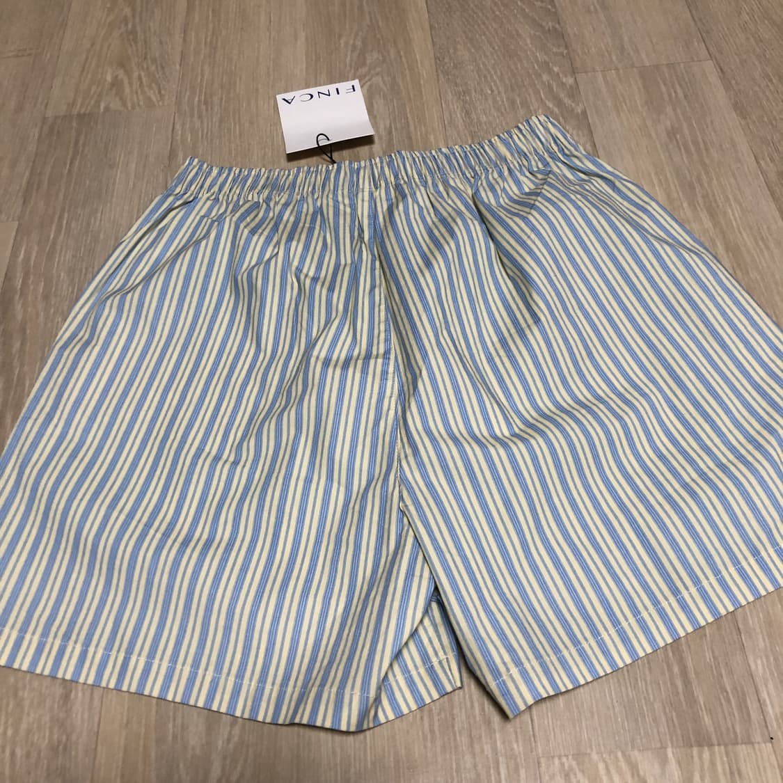 (우먼스 S) 새상품 핀카 FINCA 원 마일 숏쇼츠 코튼 스트라이프 상품이미지8