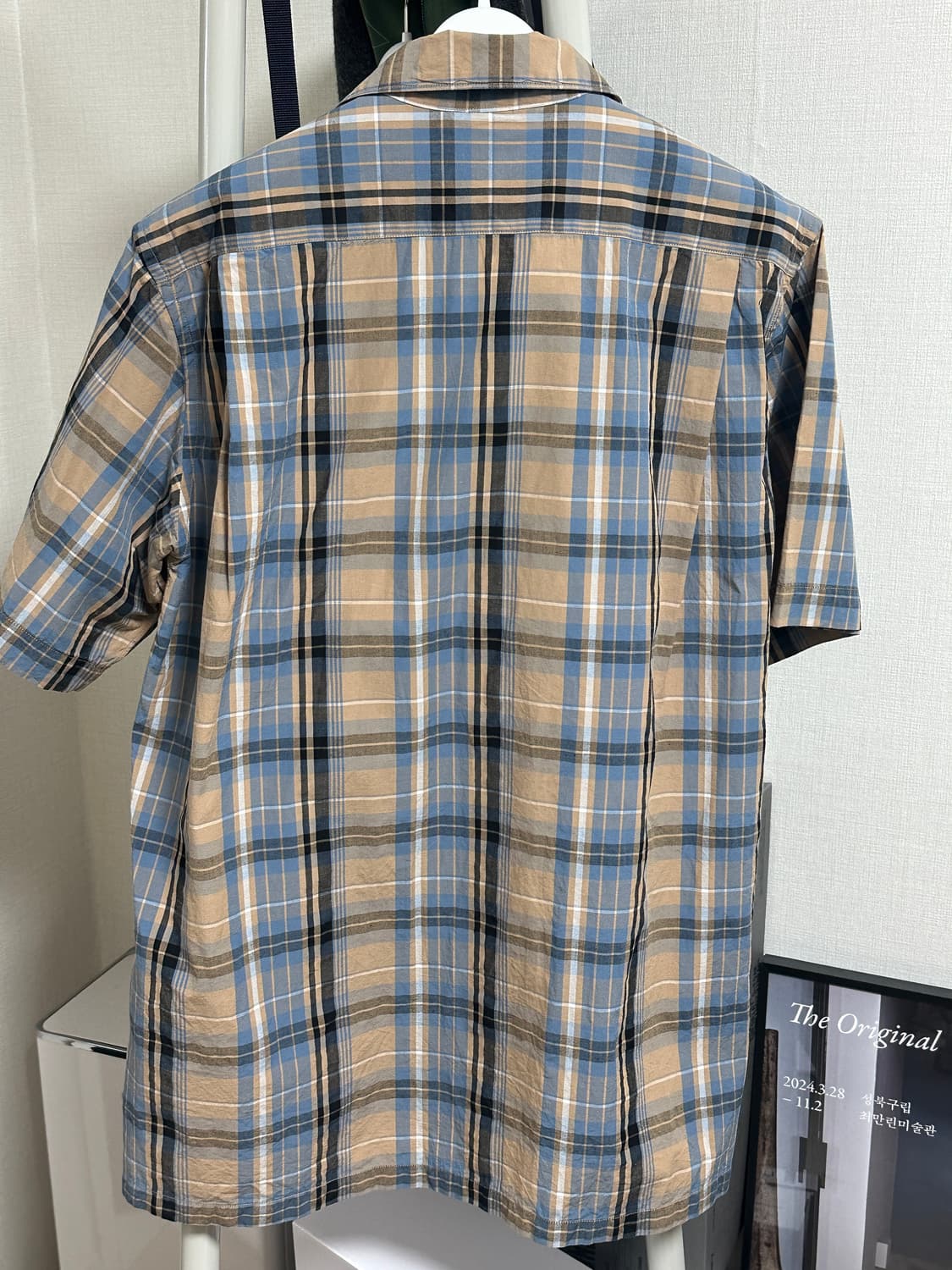 [36]캡틴선샤인 체크 오픈카라셔츠 상품이미지2