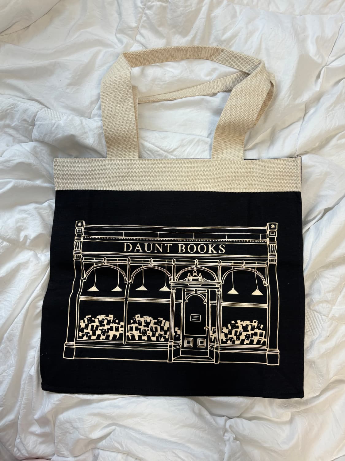 던트북스 캔버스 에코백 블랙 새상품 상품이미지1