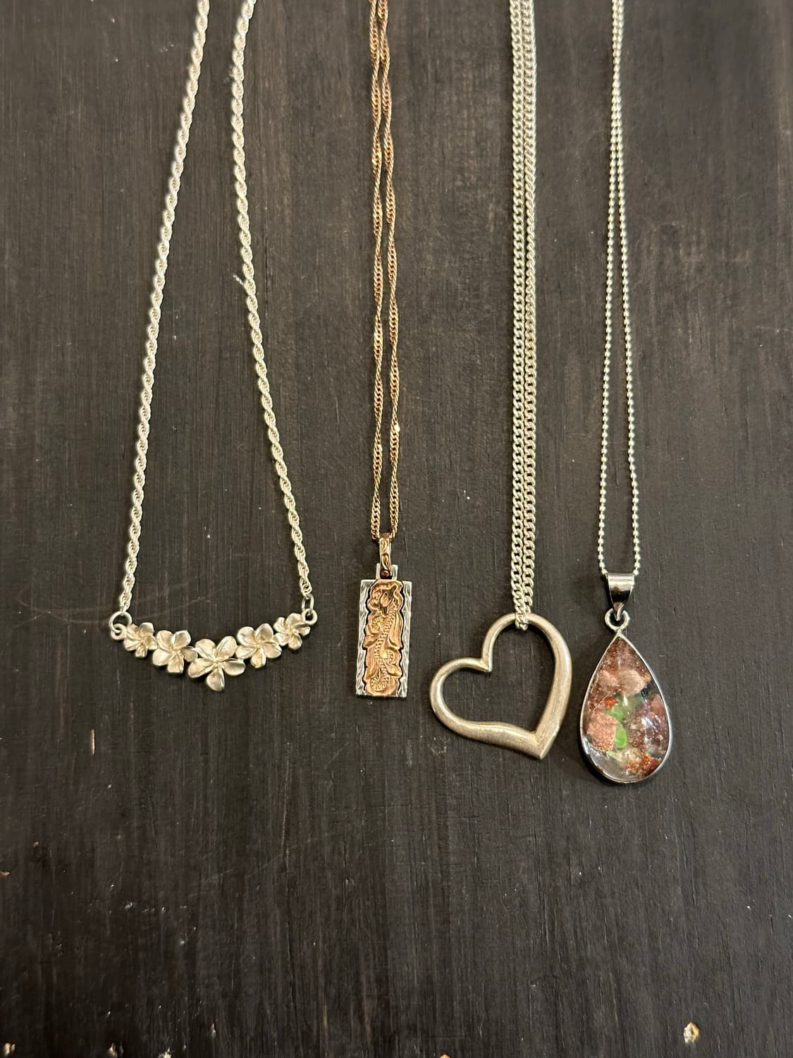 Hawaii 925silver necklace(Rose 상품이미지3