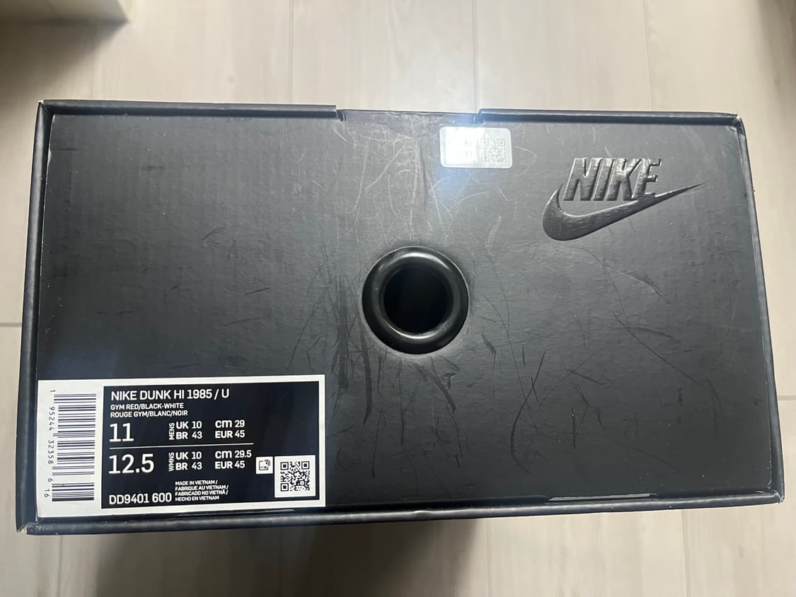 [290] 280~285 나이키 언더커버 덩크 하이 1985 짐레드 상품이미지6
