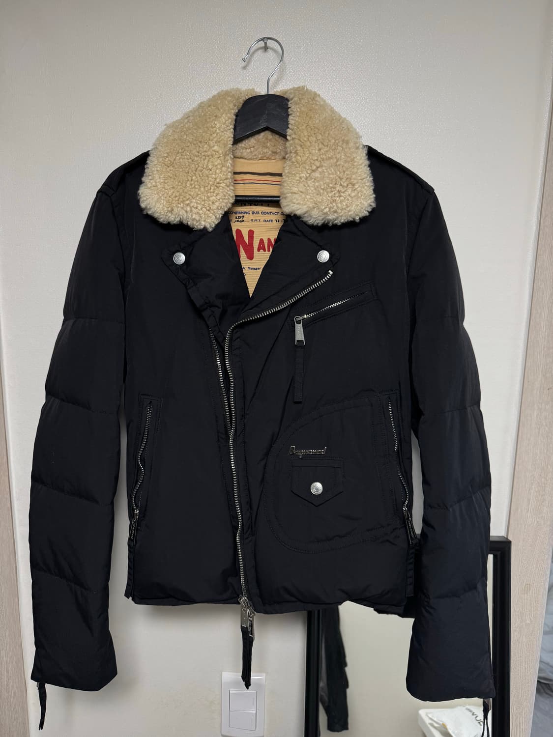 양털 라이더 패딩 자켓 상품이미지2