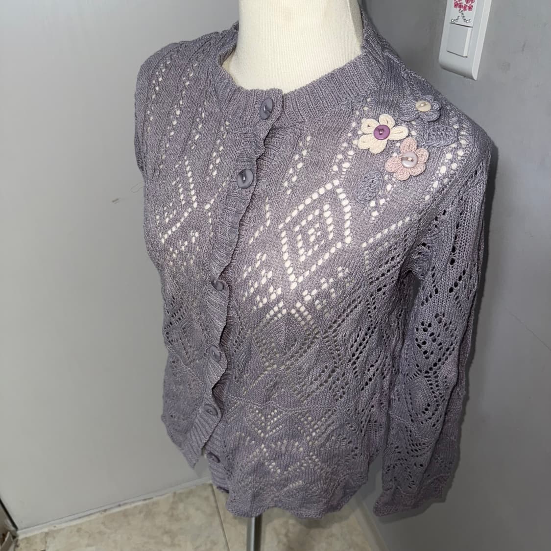 패치 크로쉐 모리걸 니트  상품이미지1