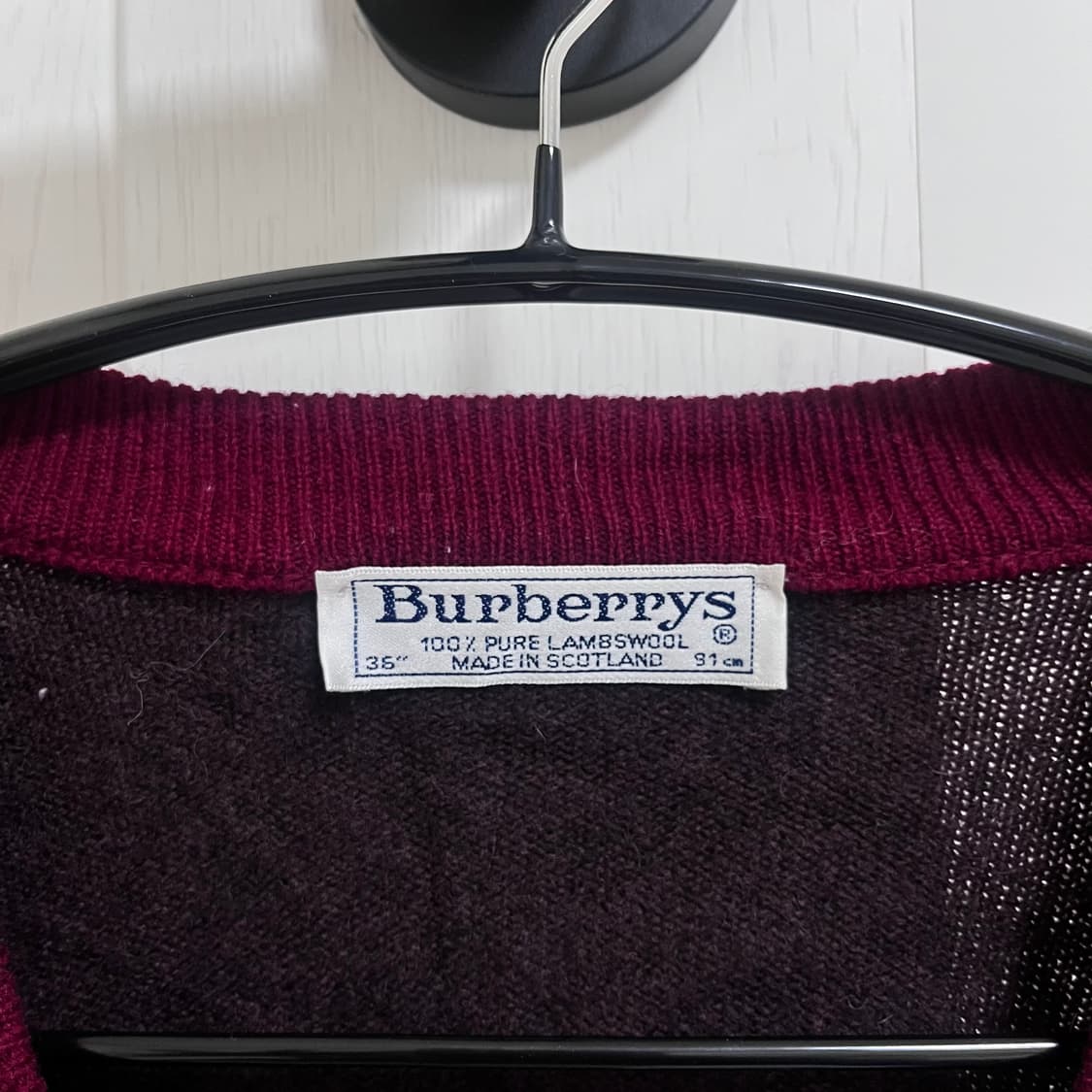 버버리 램스울 가디건 36사이즈 상품이미지2