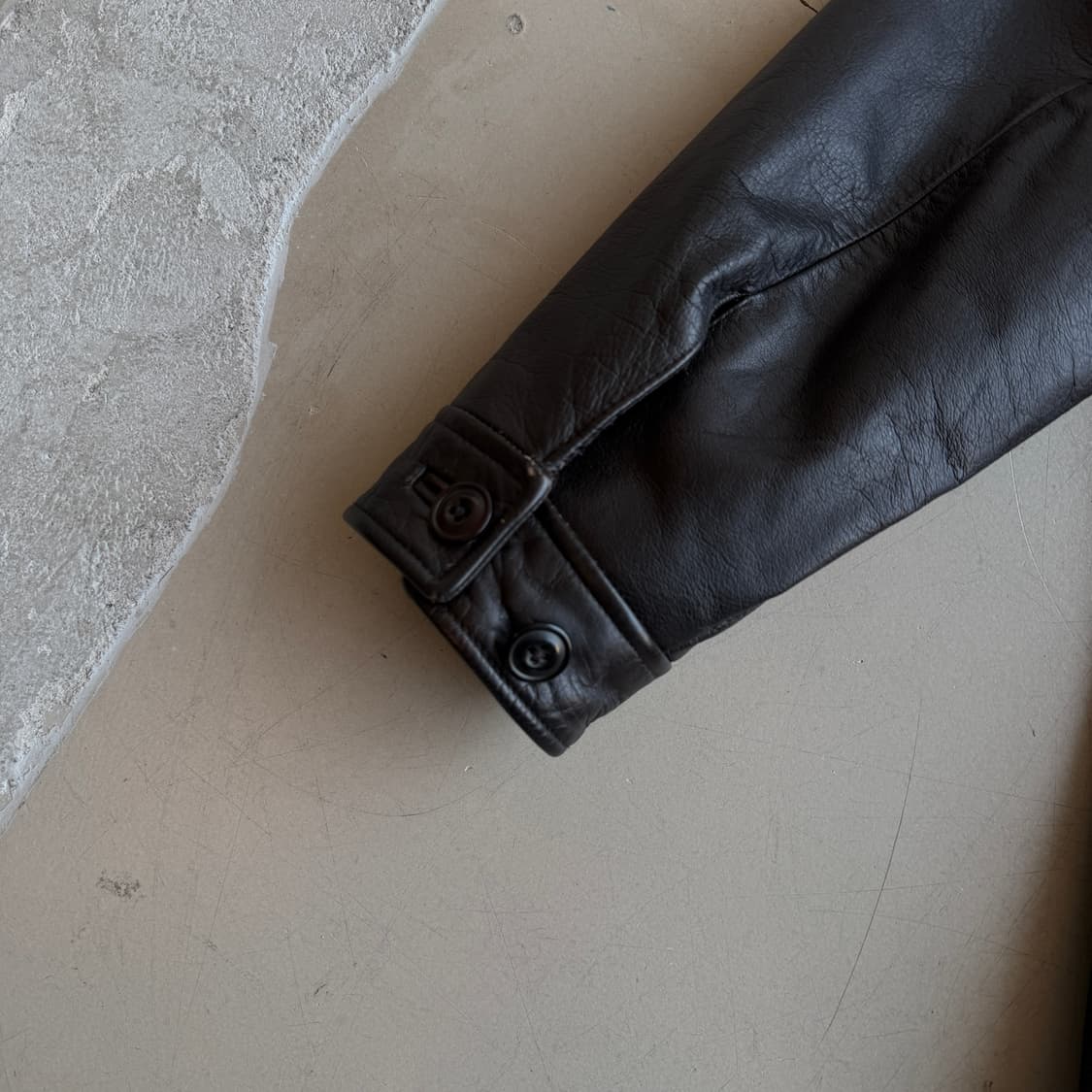 90s 올드 갭 싱글 레더 자켓 상품이미지6