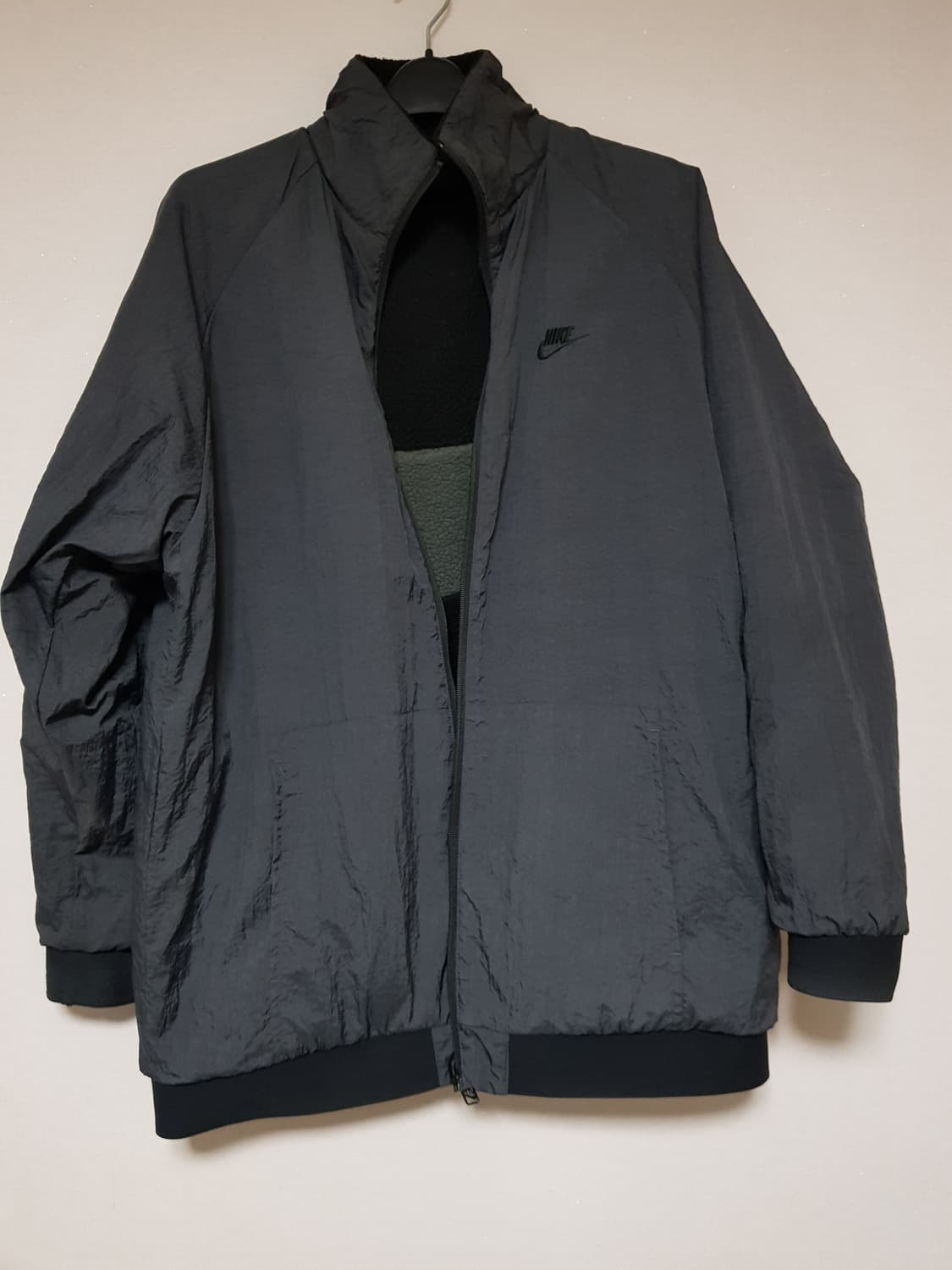 나이키 빅스우시 후리스 리버서블 자켓 블랙 상품이미지5