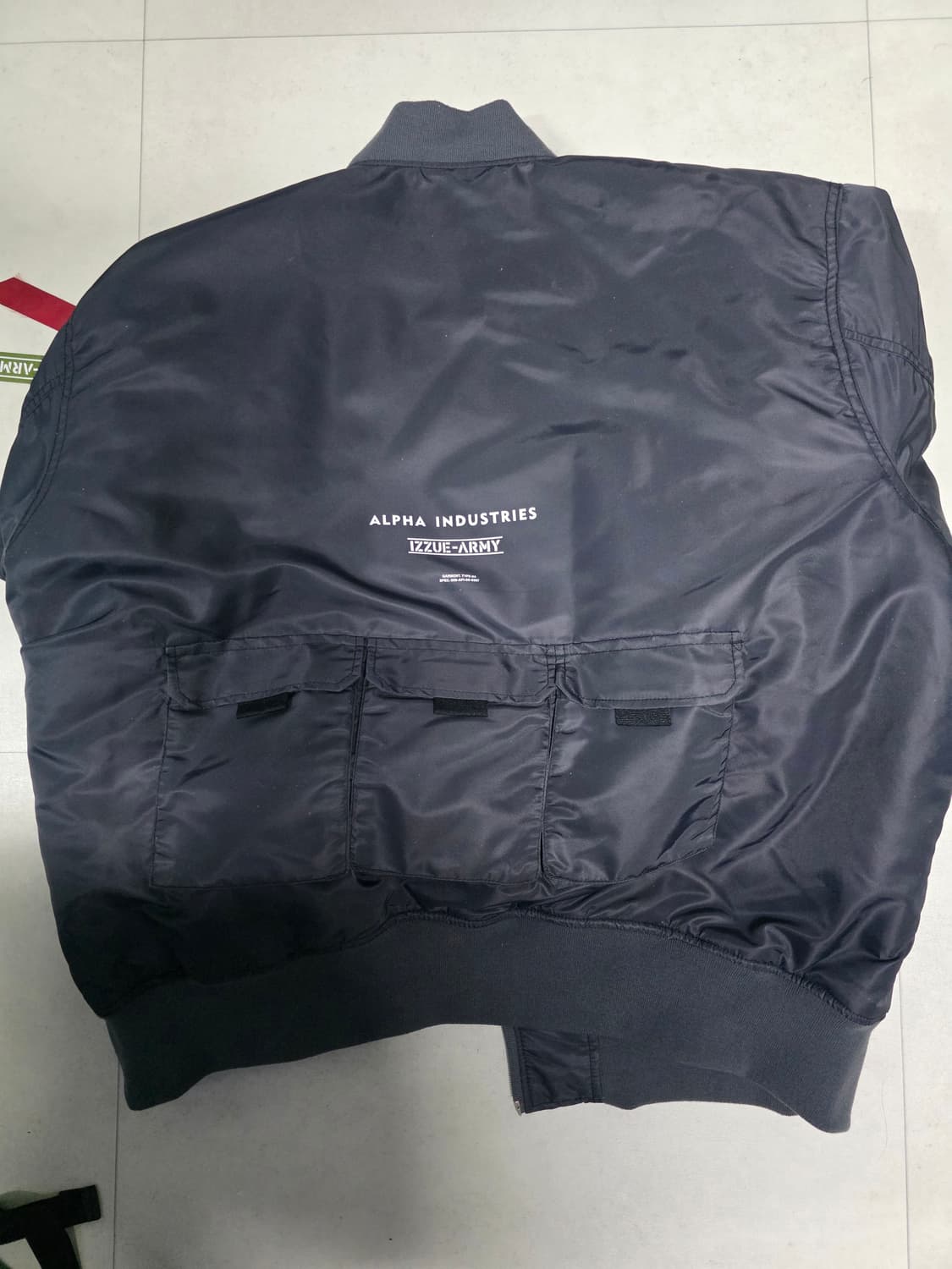 알파인더스트리 izzue 콜라보 ma-1 마원 L사이즈 상품이미지7
