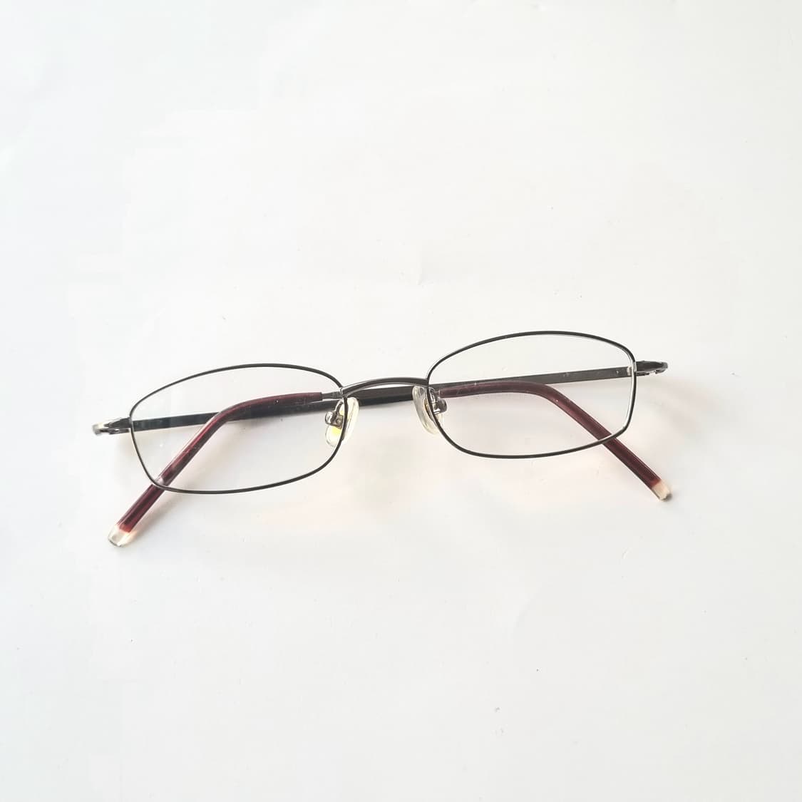 데드스탁 지적인 무드의 실버 메탈 슬림 타원형 안경테 781 상품이미지7