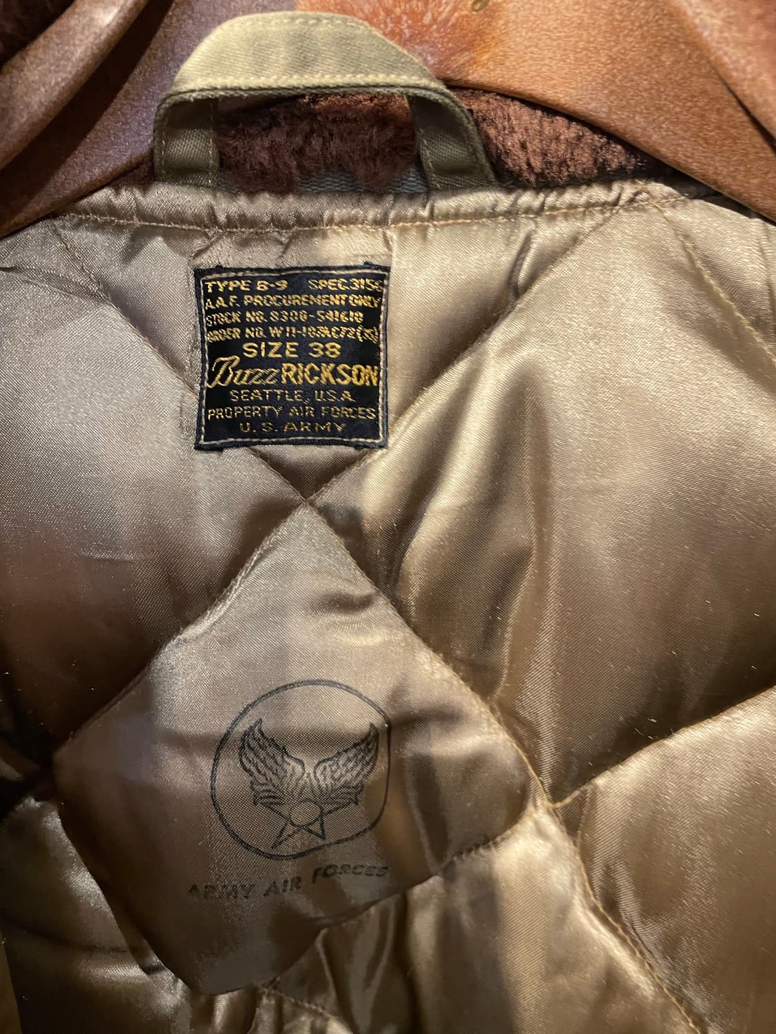 버즈릭슨 B-9 파카 38sz (실측 40sz) 상품이미지4