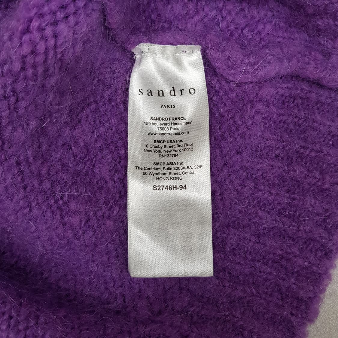 SANDRO 산드로 모헤어 블렌드 루즈핏 니트 2사이즈 상품이미지7