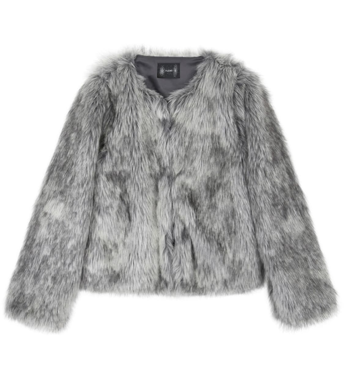 플레어업 퍼자켓 그레이 숏 1사이즈 상품이미지1