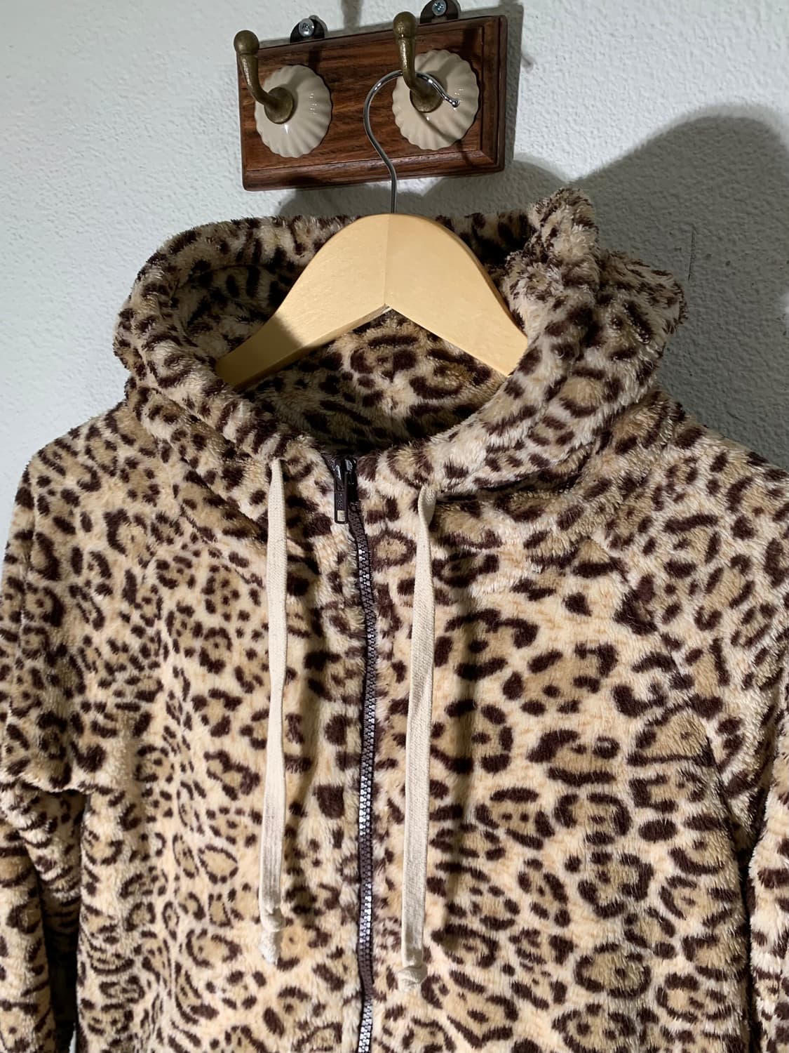 빔즈하트 레오파드 플리스 후드집업  상품이미지4