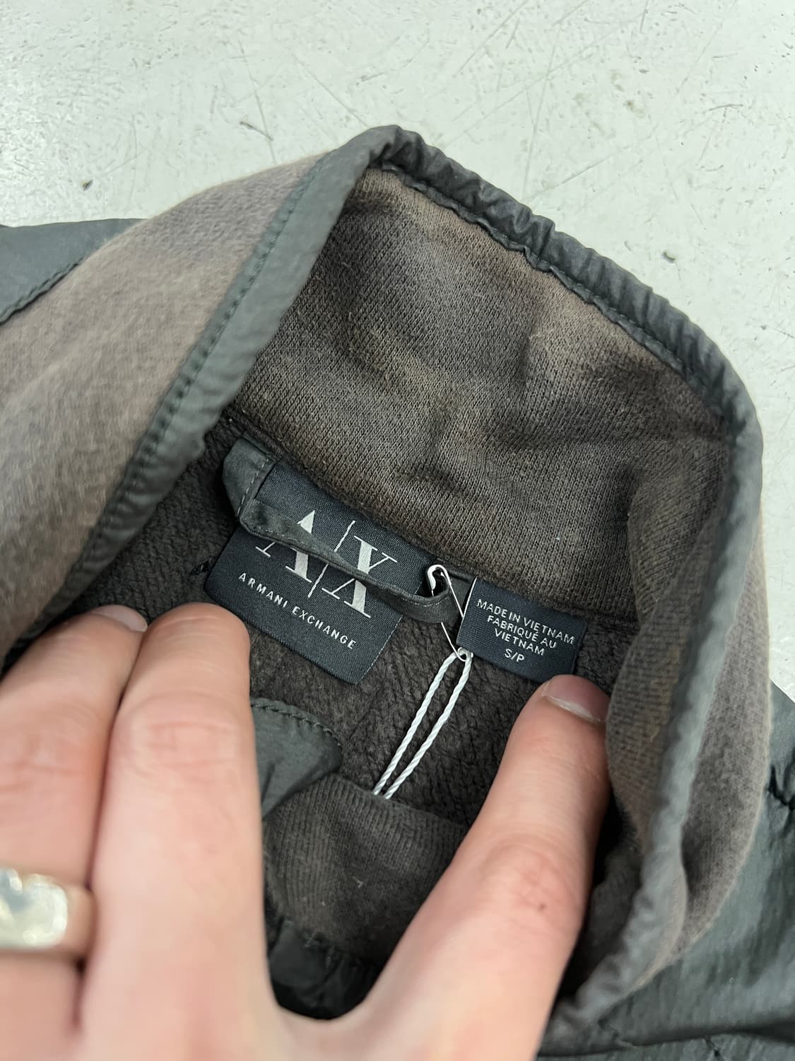 알마니 익스체인지 투톤  집업자켓 상품이미지2