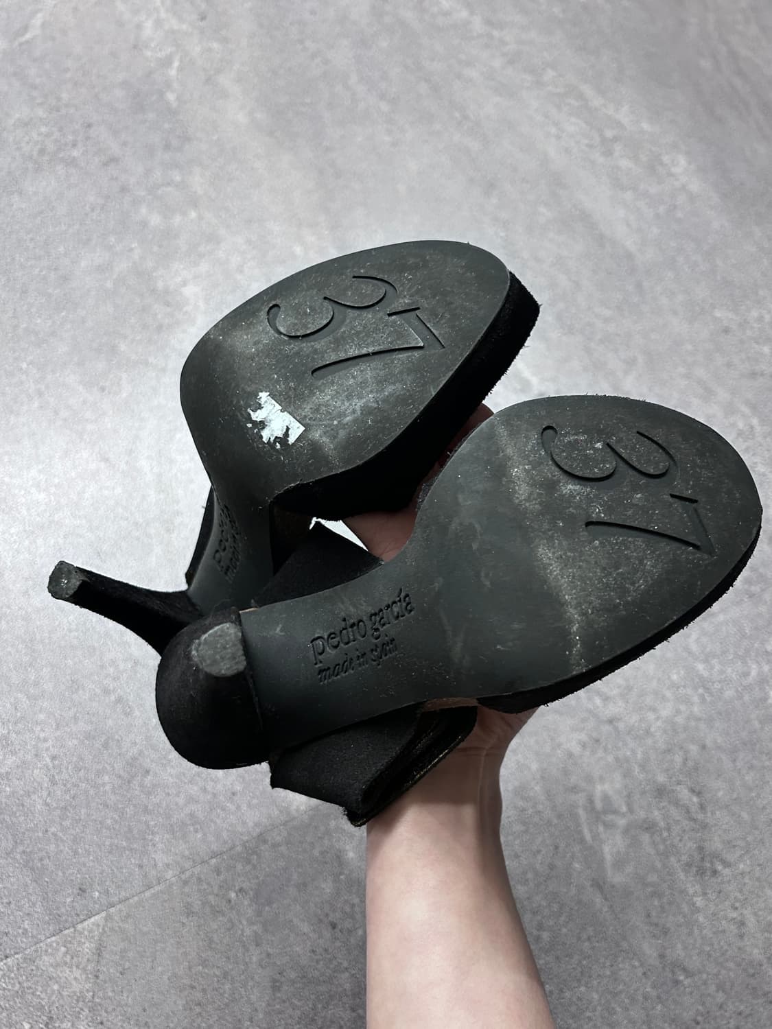 Pedro Garcia 스웨이드 스트랩 오픈 힐 상품이미지6