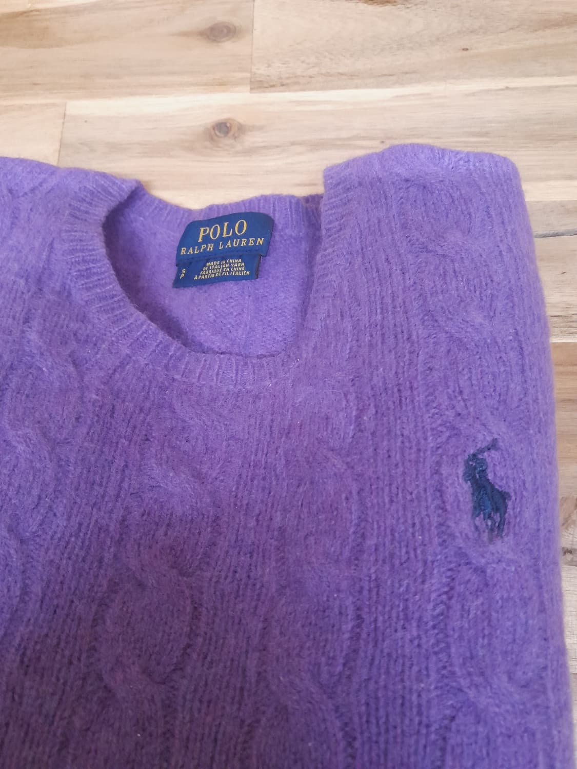 폴로 양모니트  라일락 S 55 상품이미지2