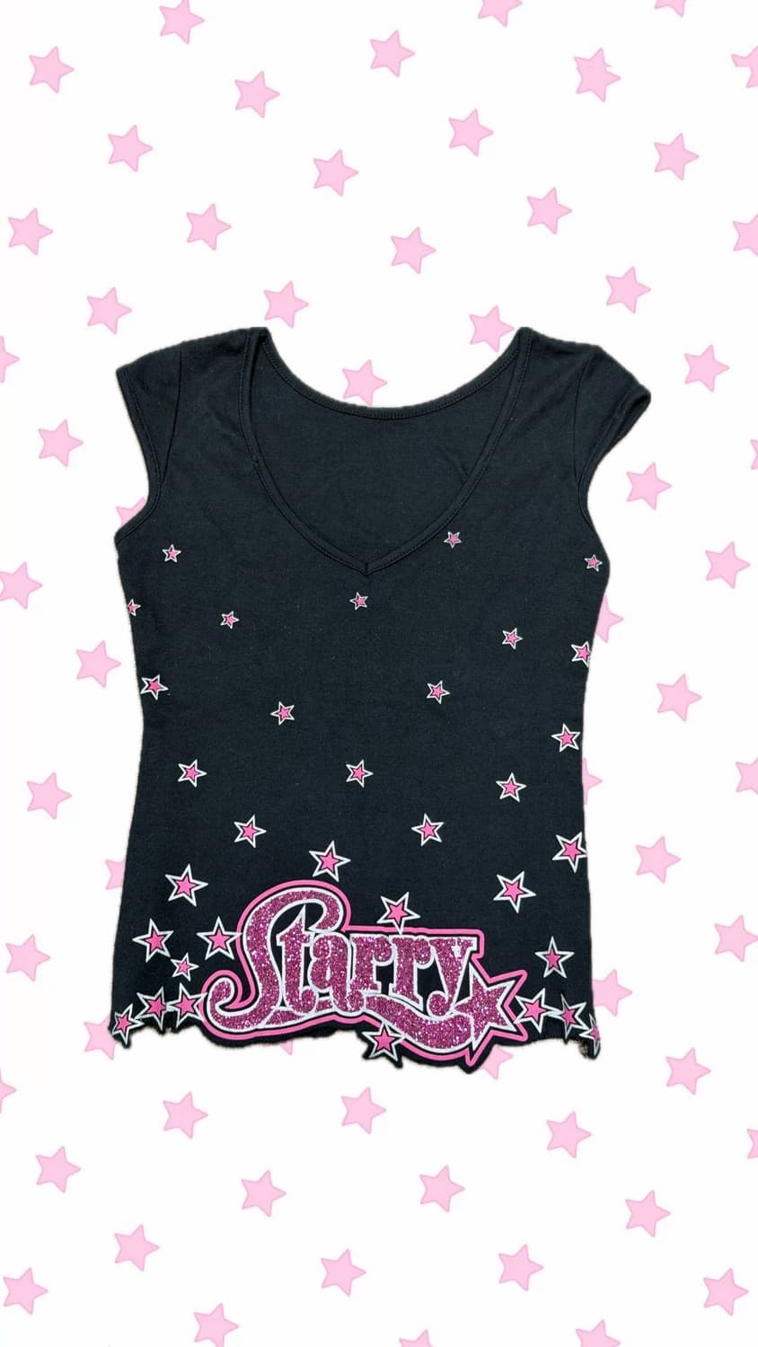 Vintage 챠밍 별 슬리브리스 상품이미지1