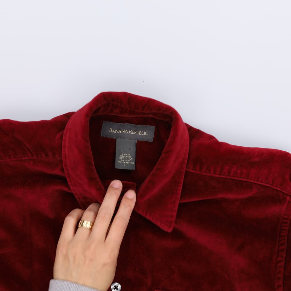 S 바나나리퍼블릭 벨벳 셔츠 0414H1 상품이미지3