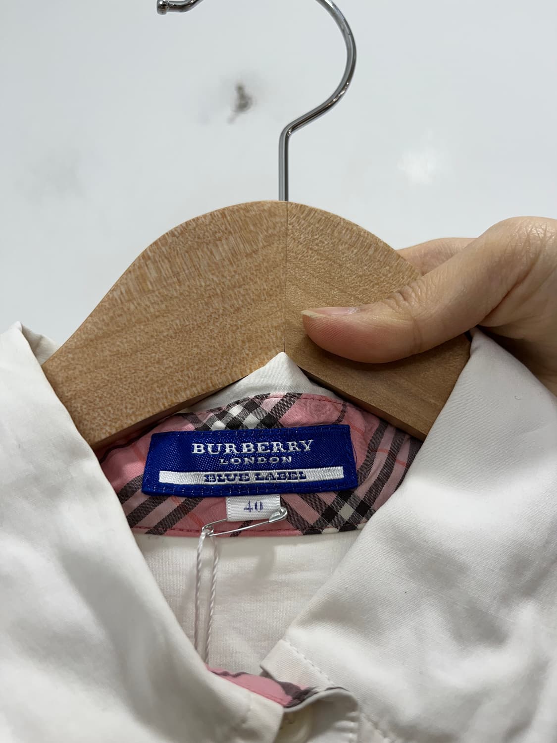 버버리 노바체크 핑크 셔츠 상품이미지5