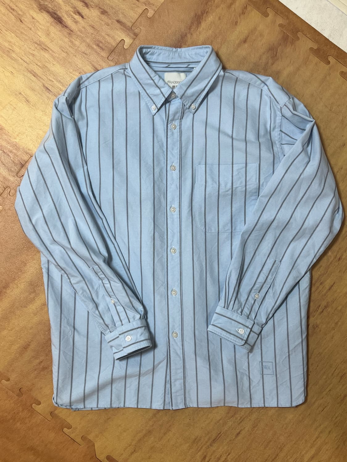 유니클로 jw 옥스포드 스트라이프셔츠 L 상품이미지1