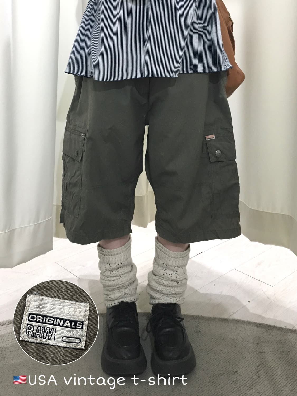 Point zero cargo half pants 상품이미지1