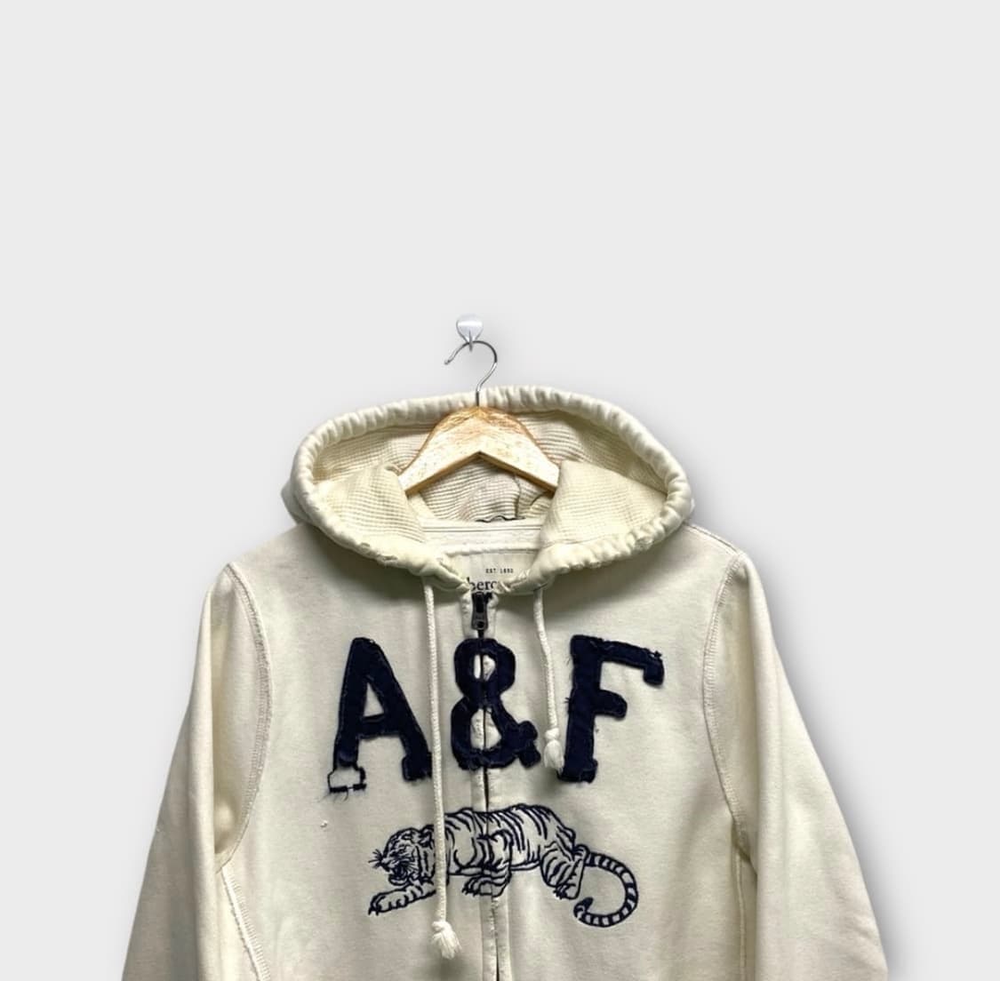 아베크롬비 호랑이 자수 후드집업 상품이미지2