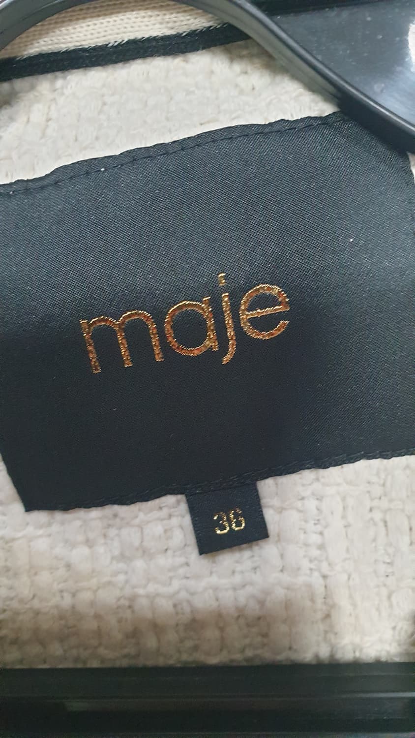 마쥬 아이보리 트위드 자켓 36 상품이미지3