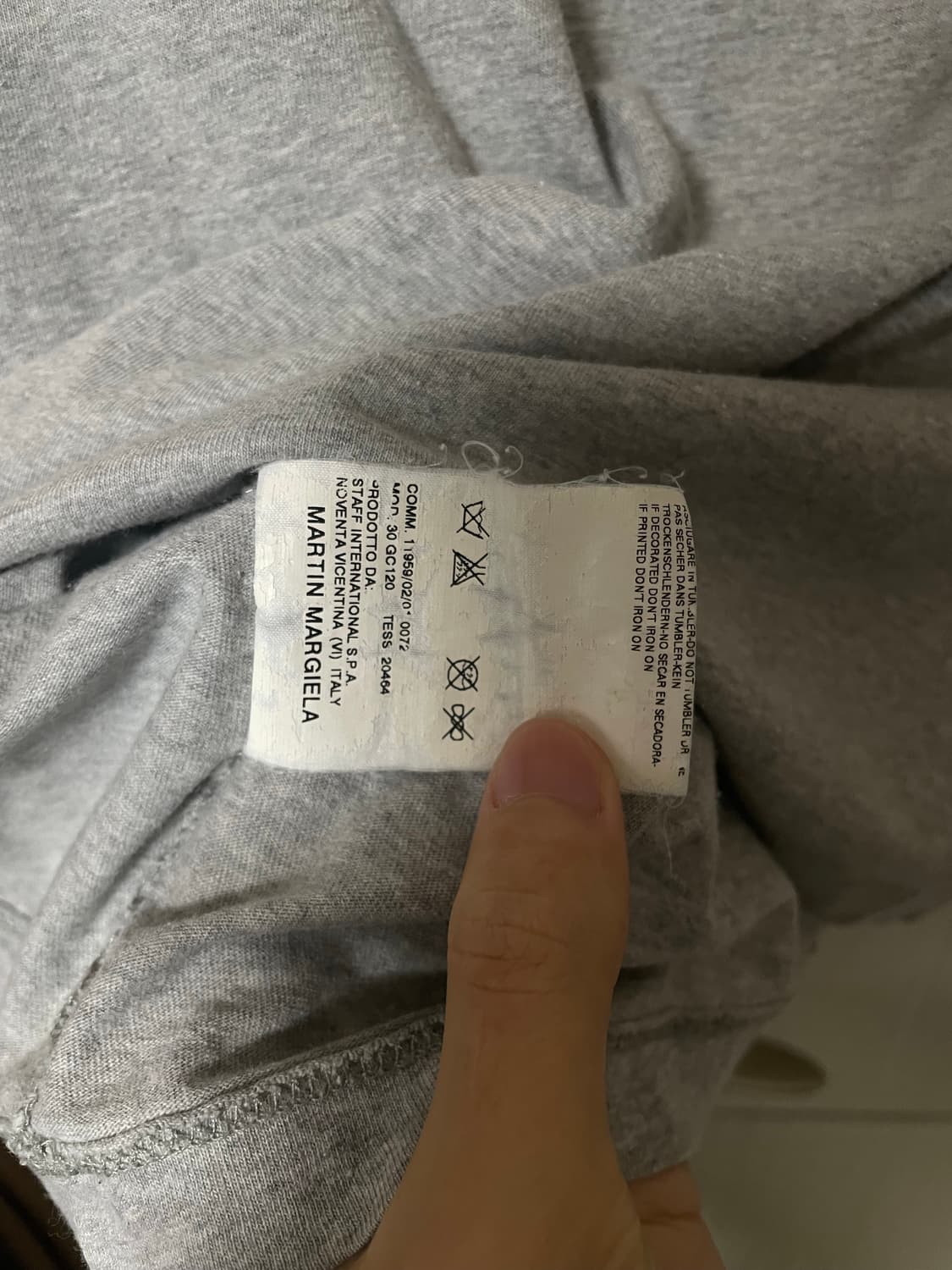 마틴 마르지엘라 07ss 드롱프뢰유 기법 티셔츠 상품이미지4