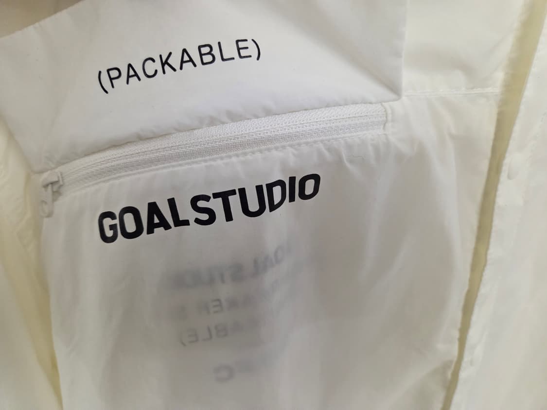 GOAL STUDIO 화이트 셔츠 L (PACKABLE) 상품이미지3