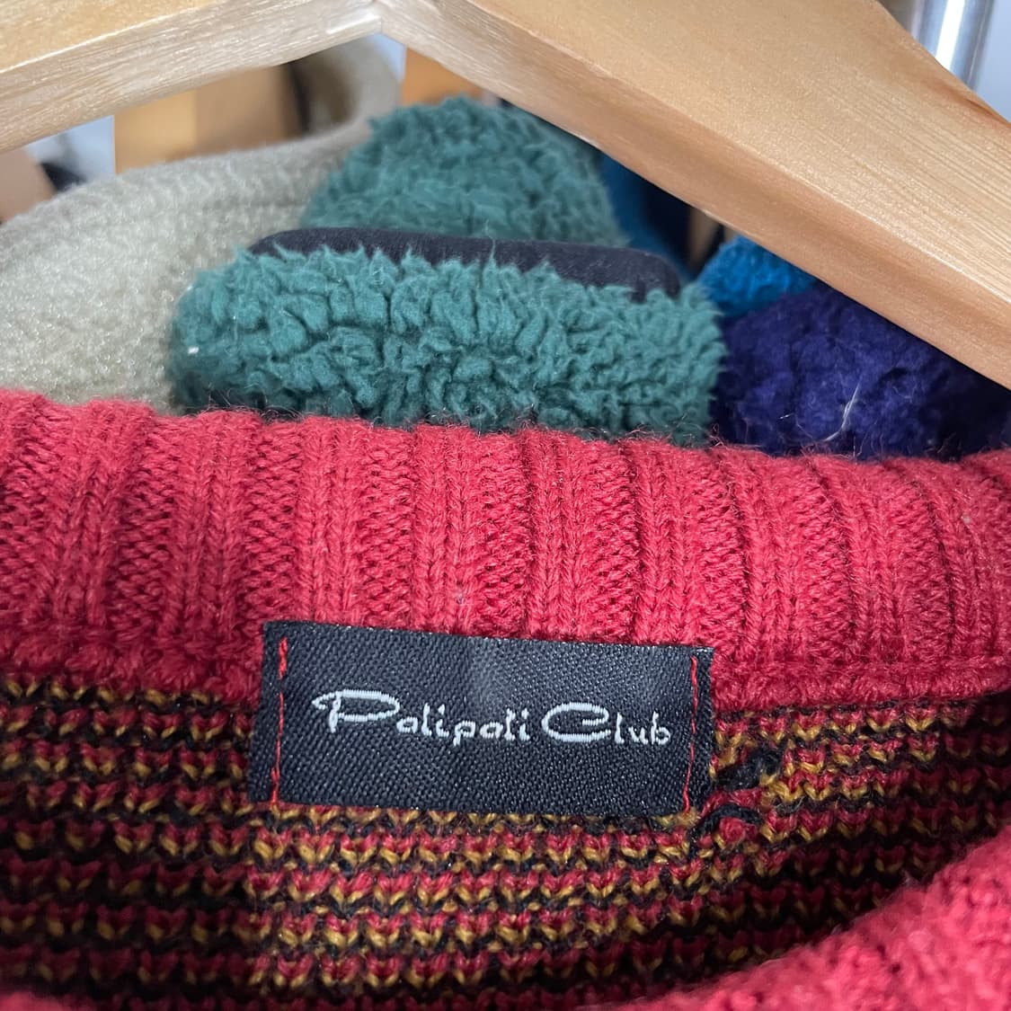 Japan vintage 플레임 스트릿 니트 상품이미지5