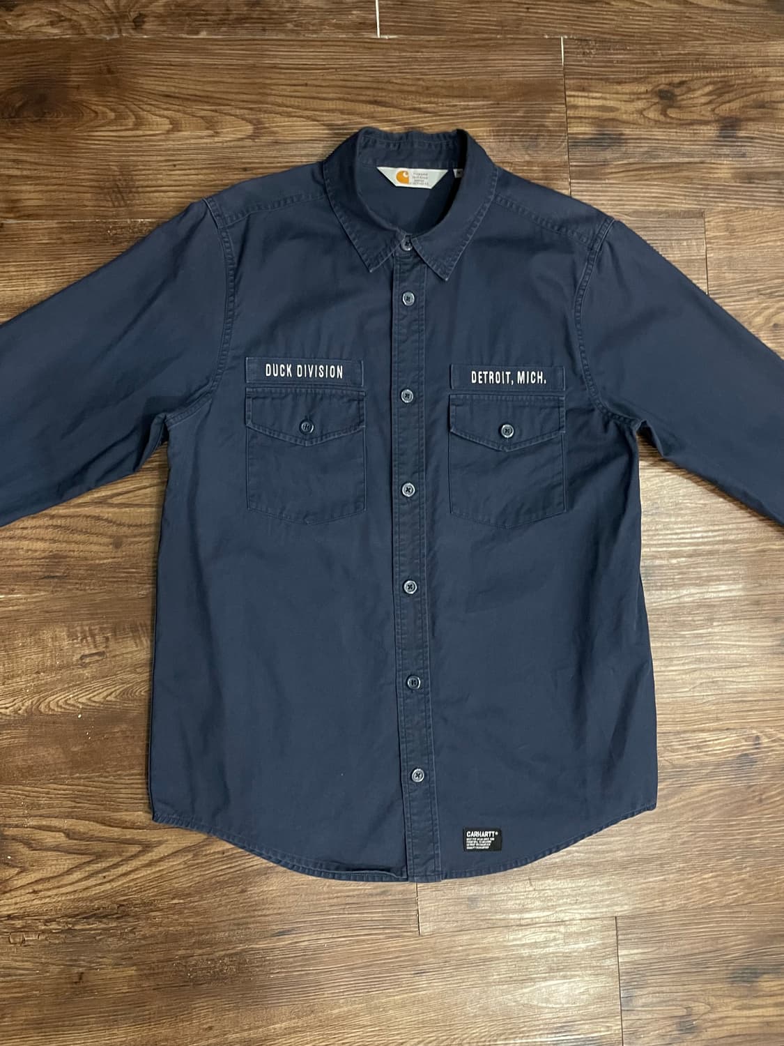 칼하트 디트로이트 미시간 덕 디비전 로터스 워크 셔츠 상품이미지2