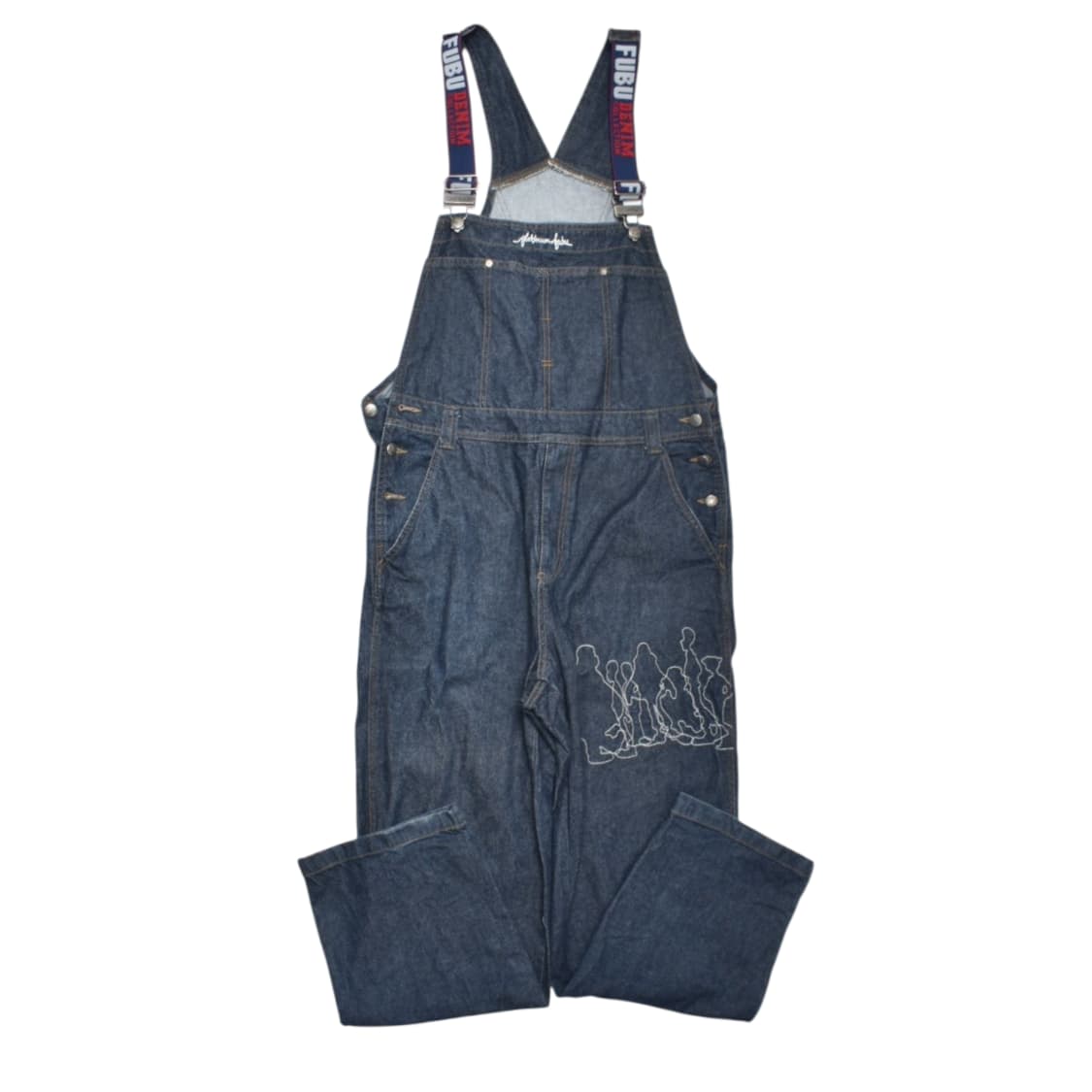 00S 플레티넘 FUBU 데님 멜빵 오버롤 바지 100 상품이미지2