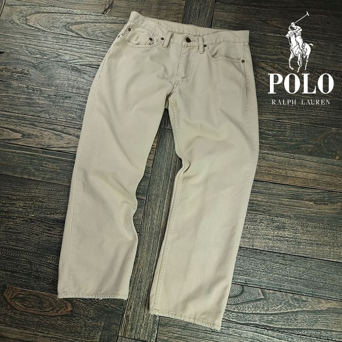 [폴로 랄프로렌] 빈티지 코튼 팬츠 면바지 베이지 M19609 상품이미지1
