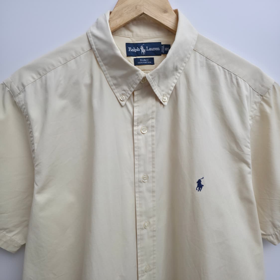 [XL] 폴로 랄프로렌 반팔 셔츠 연노랑 상품이미지2