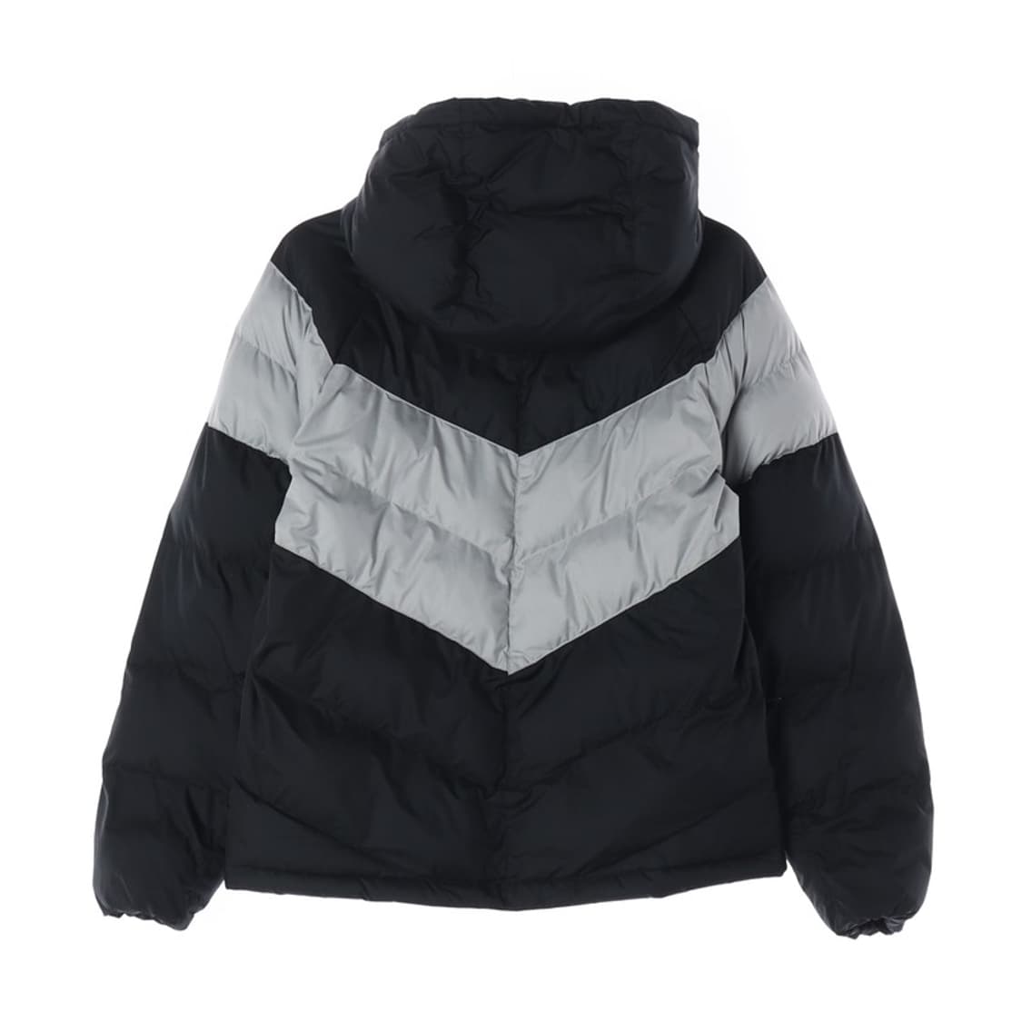 나이키 블랙 그레이 컬러블록 패딩 L 상품이미지3