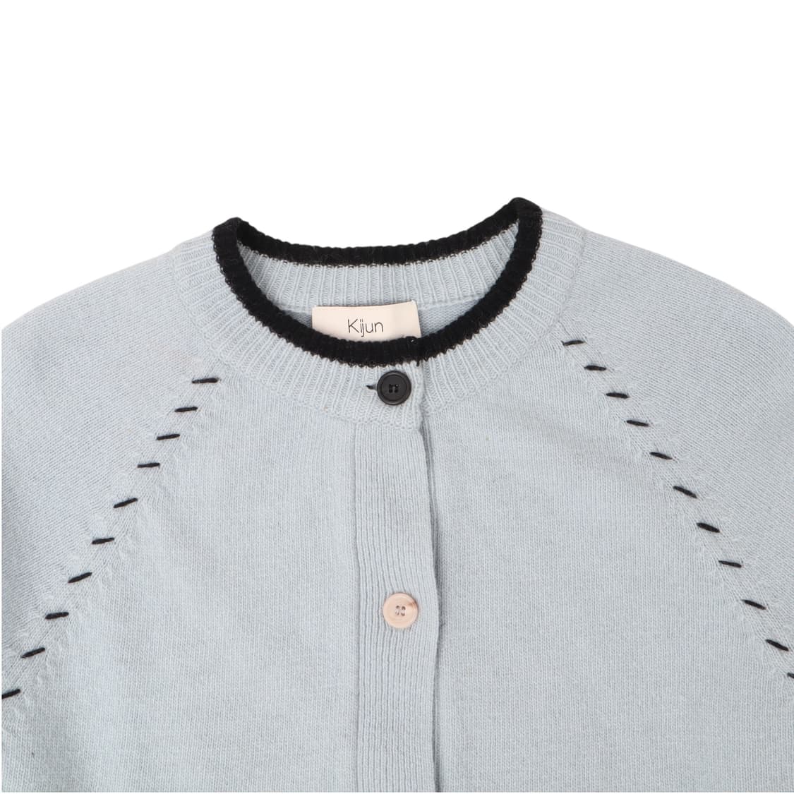 Kijun 기준 라이트 블루 울 가디건 상품이미지2