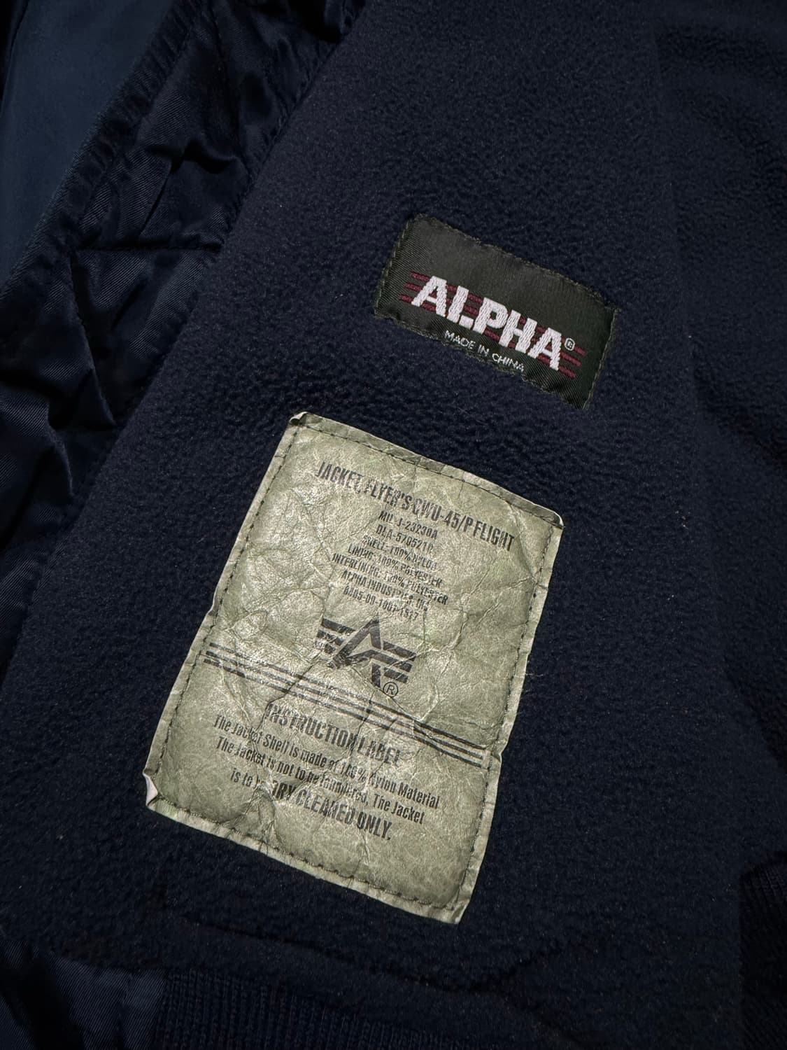 Alpha industries 알파인더스트리 CWU 45p 항공점퍼 상품이미지5
