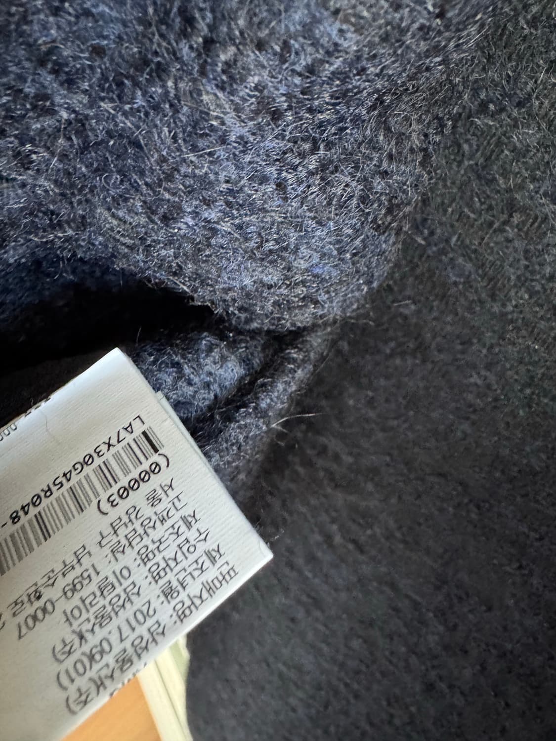 [Lansmere] 란스미어 헤링본 더블 코트 네이비 048 상품이미지7