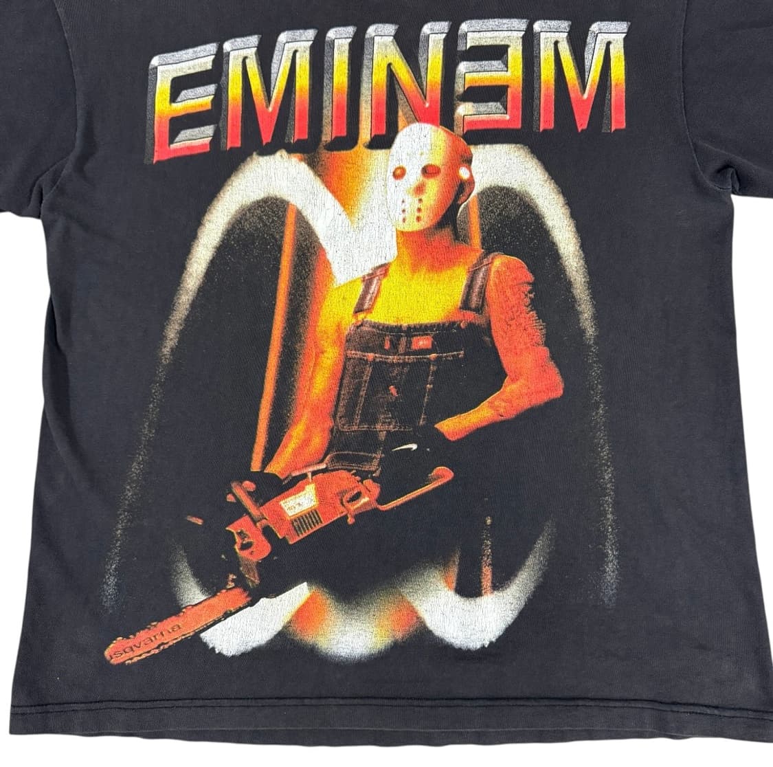 빈티지 90s 에미넴 Eminem Chainsaw Boot 티셔츠 상품이미지3