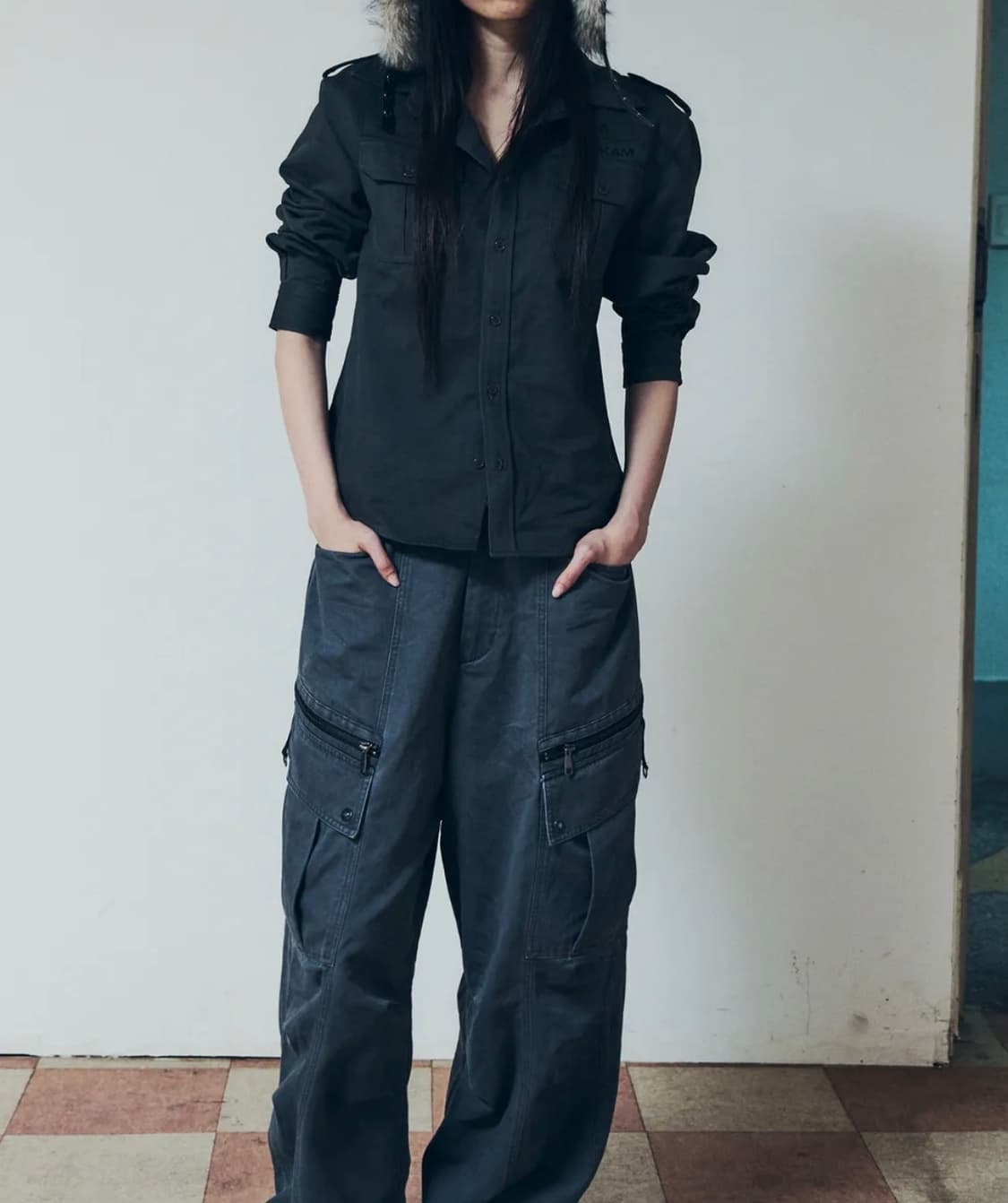 AAKAM Military Field Shirts (Dark Gray) 상품이미지3