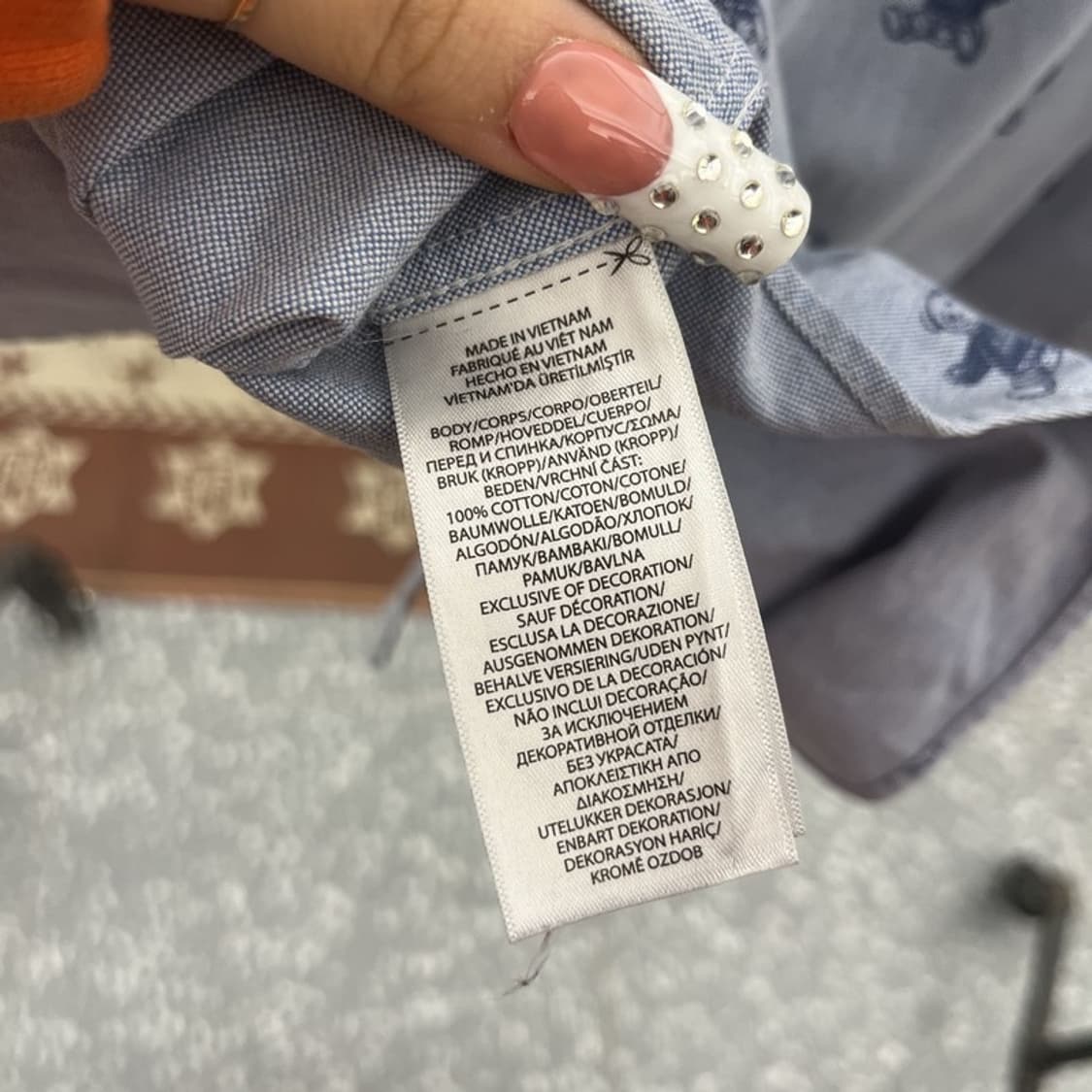 폴로 랄프로렌 빈티지 컨트리 키치 베어 패턴 셔츠 95 C10183 상품이미지6