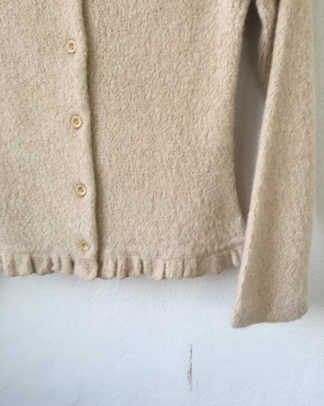 Fur trimming knit cardigan 상품이미지3