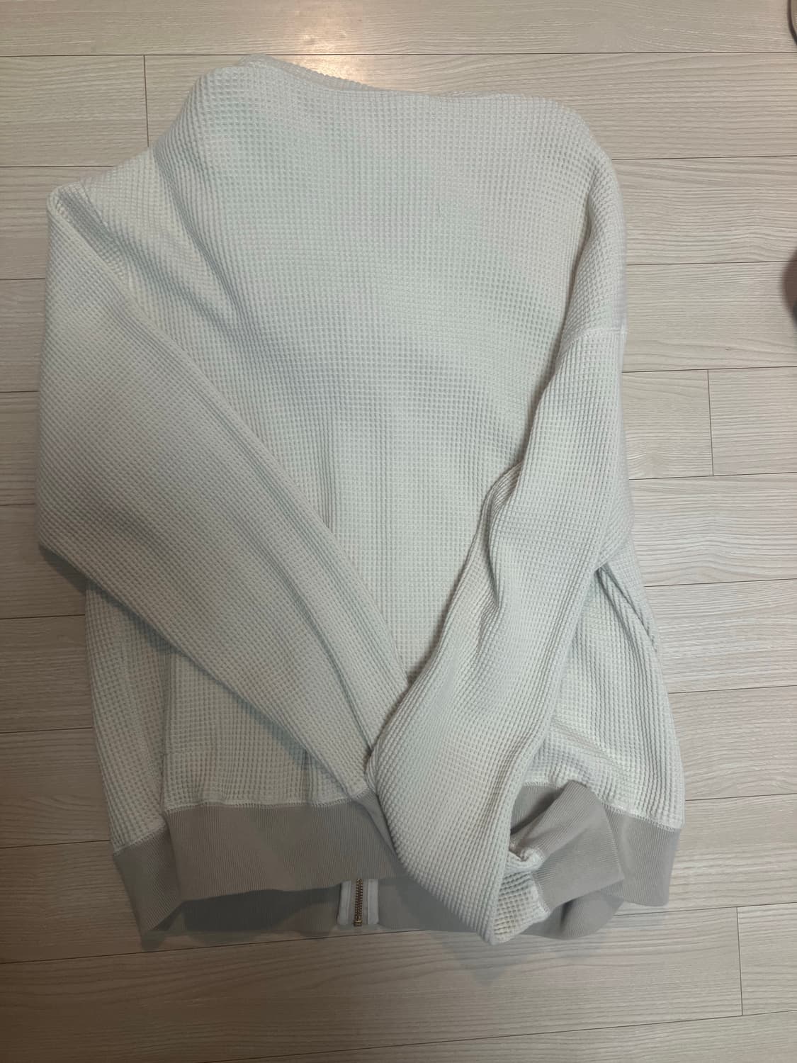 카키스 와플 후드집업 오트밀 M 상품이미지4