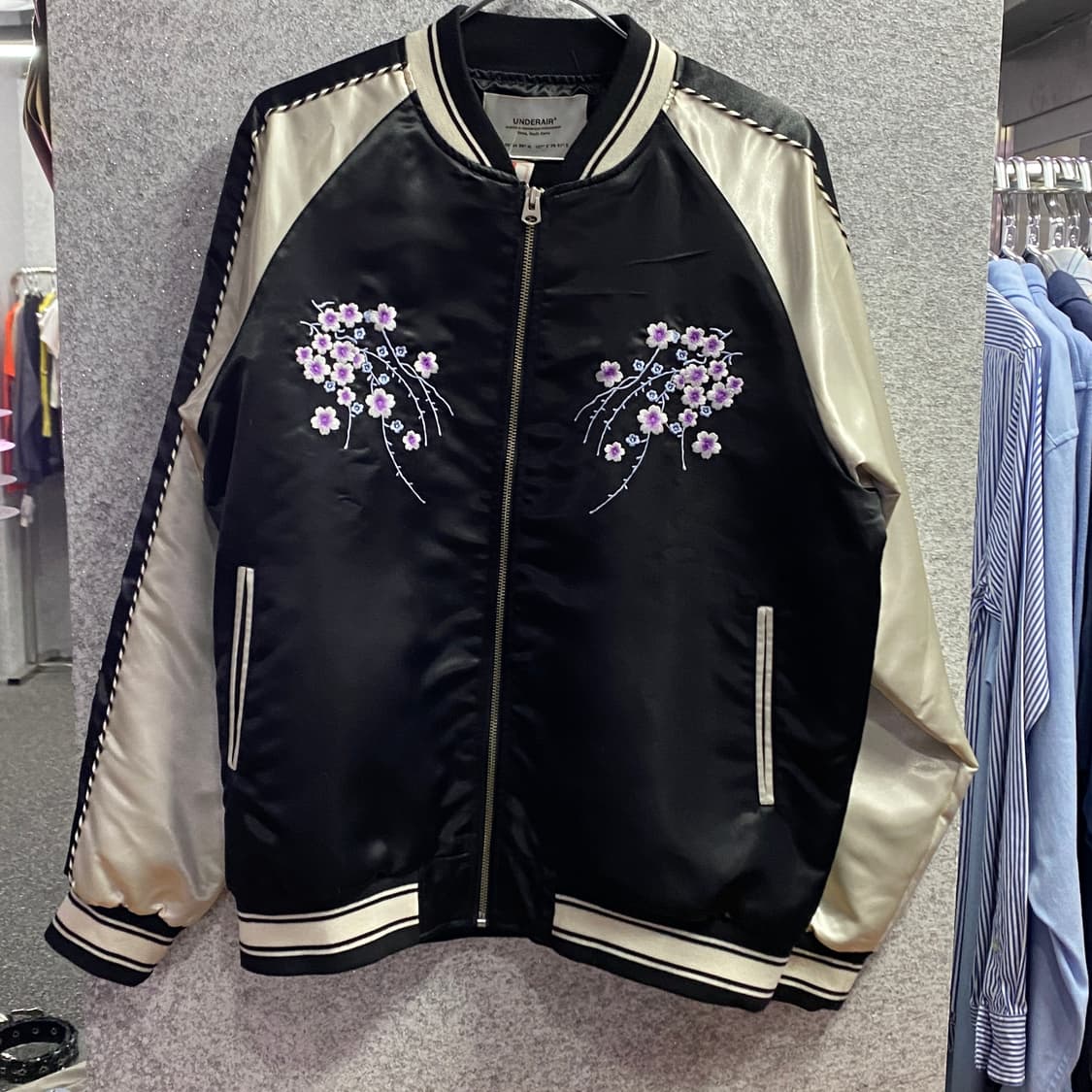 언더에어 벚꽃 스카쟌 블루종 자켓 B3885 상품이미지2