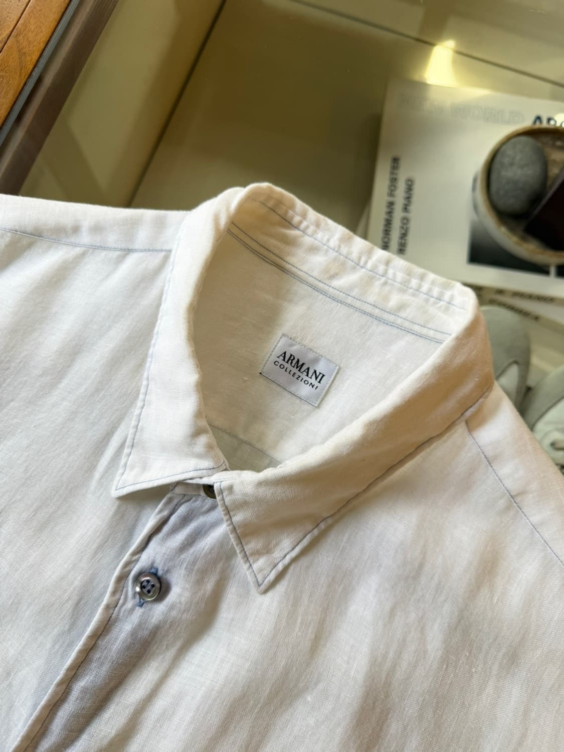아르마니 꼴레지오니 리넨 셔츠 100 상품이미지7