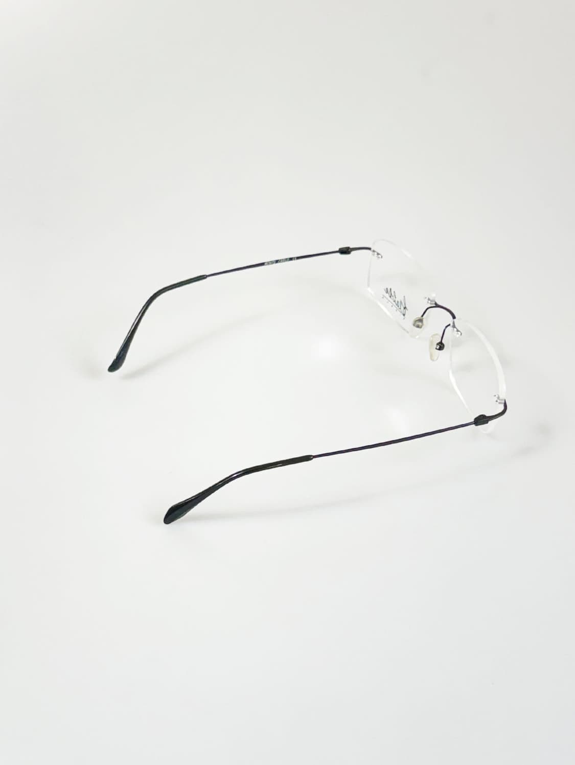FIABLE 무테 스퀘어 블랙 메탈 빈티지 안경 상품이미지4