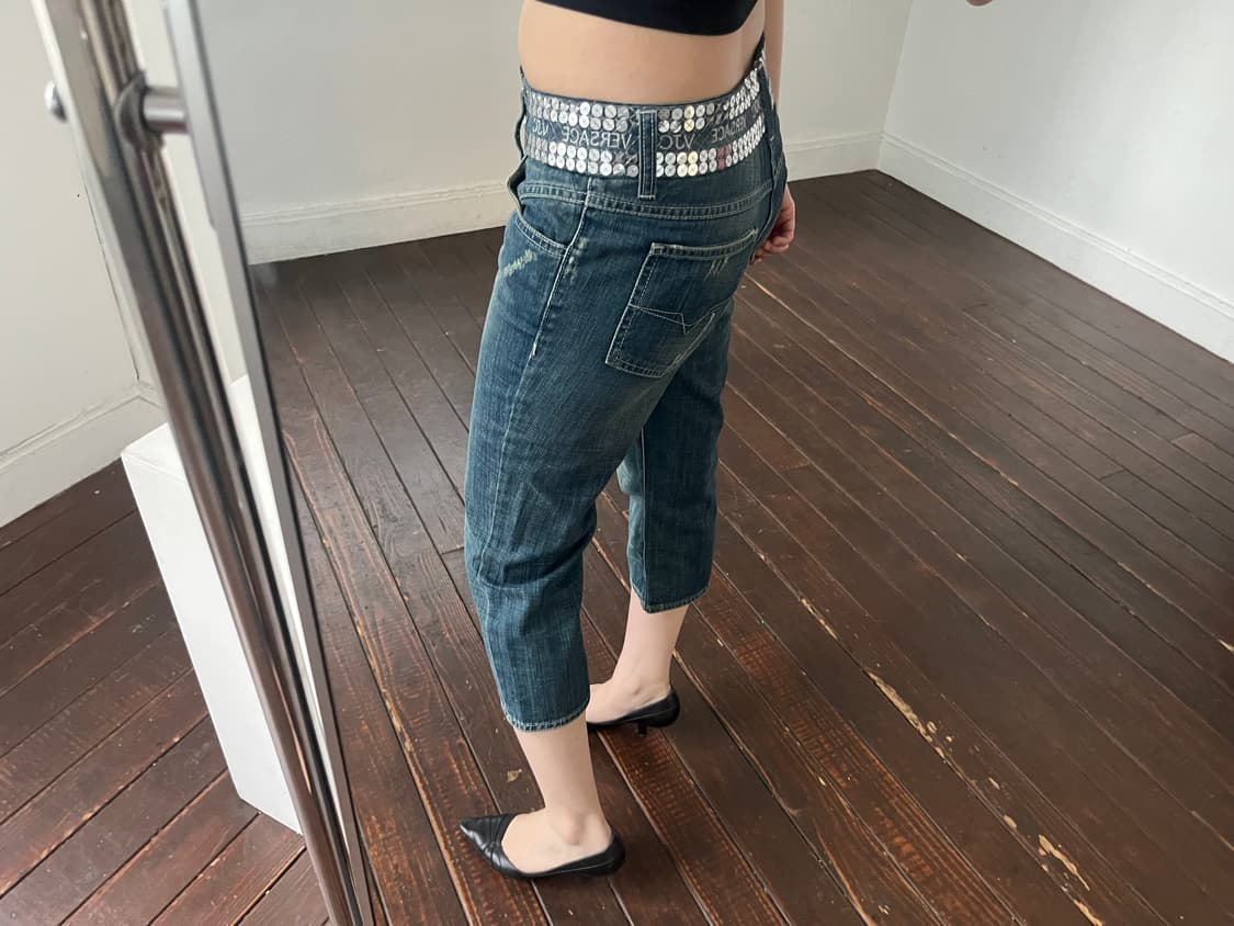 베르사체 스팽글 데님진 상품이미지5